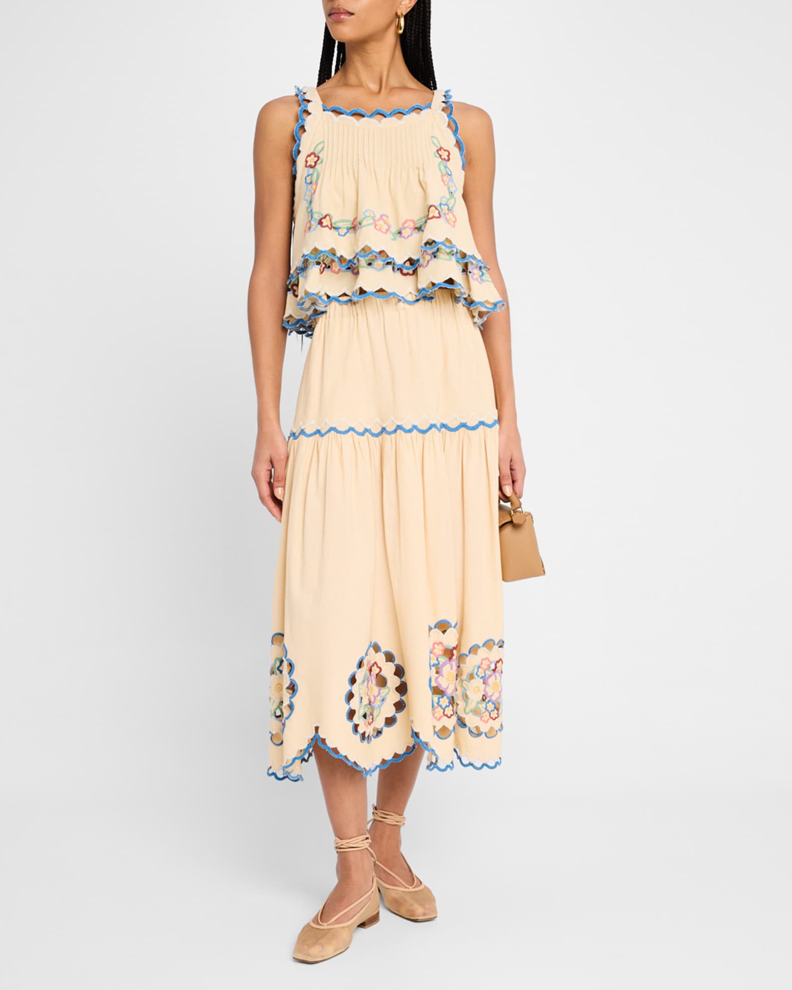 Melina Embroidered Tank Top 1