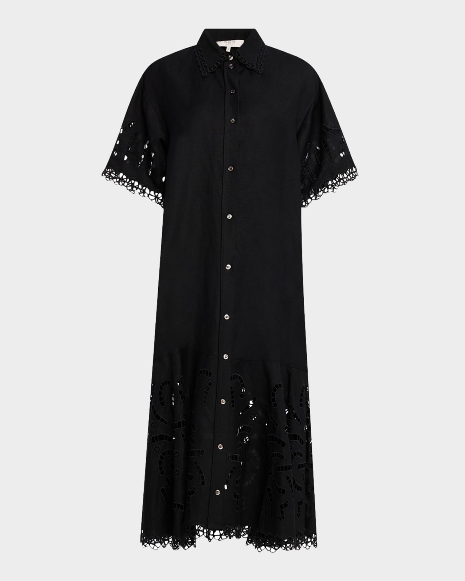Marja Embroidered Shirtdress 0
