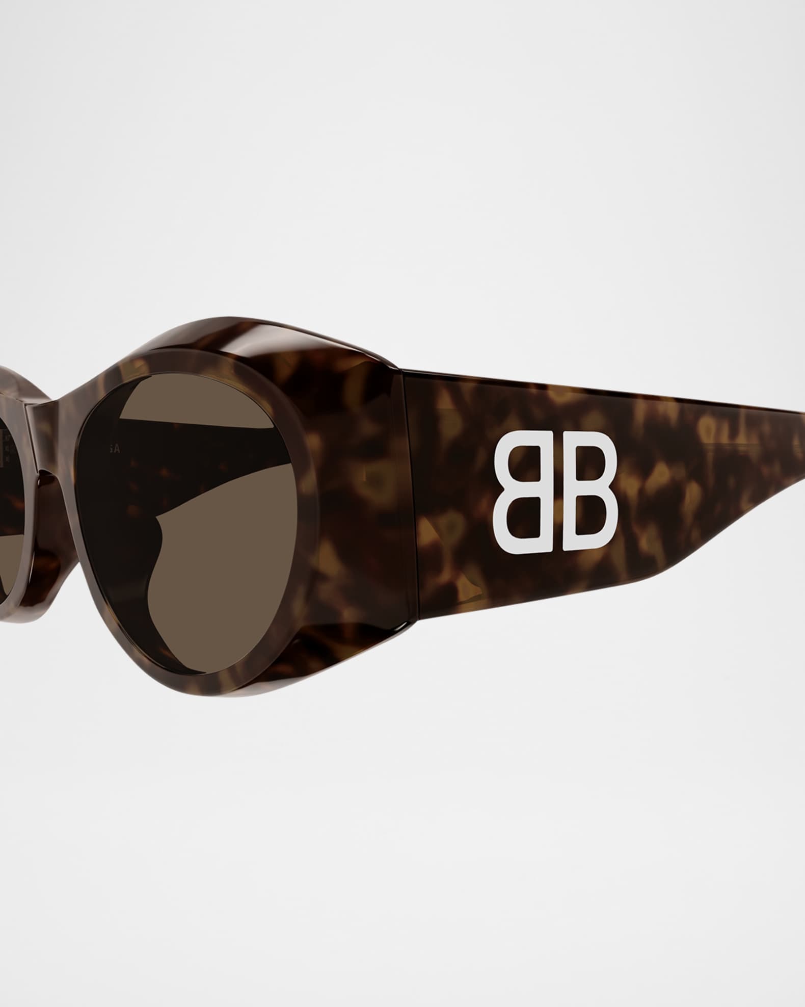 Balenciaga Acetate Round Sunglasses | Neiman Marcus