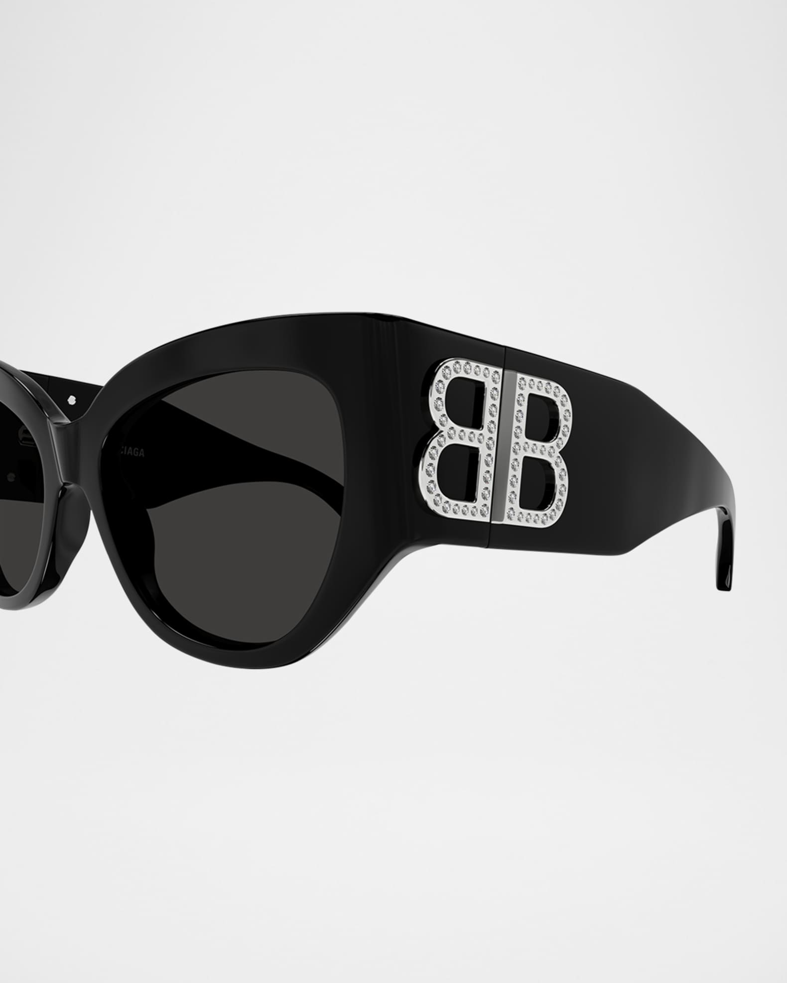 Balenciaga BB Logo Butterfly Sunglasses | Neiman Marcus