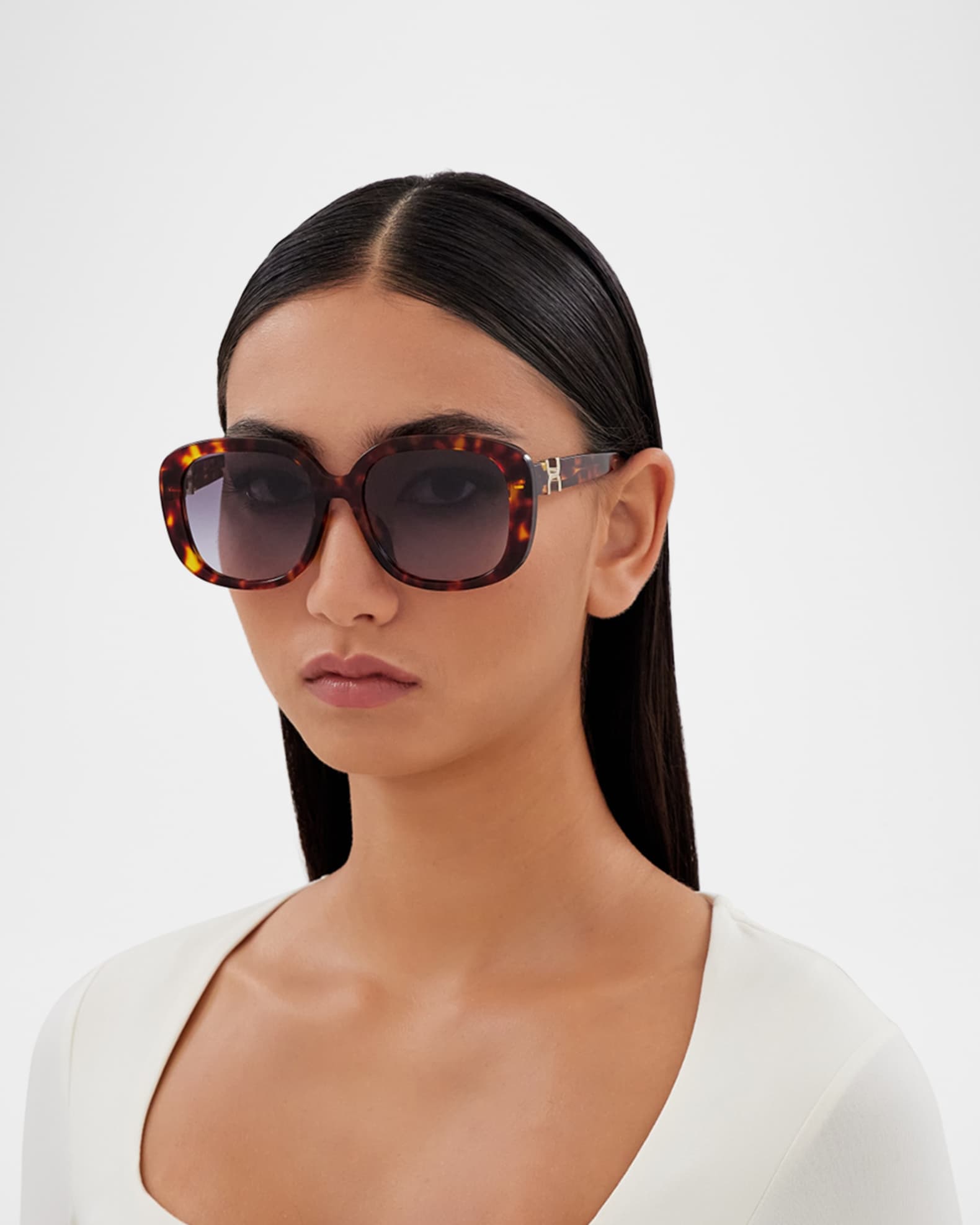Women's Acetate Sunglasses Beige/Blue - Chloe