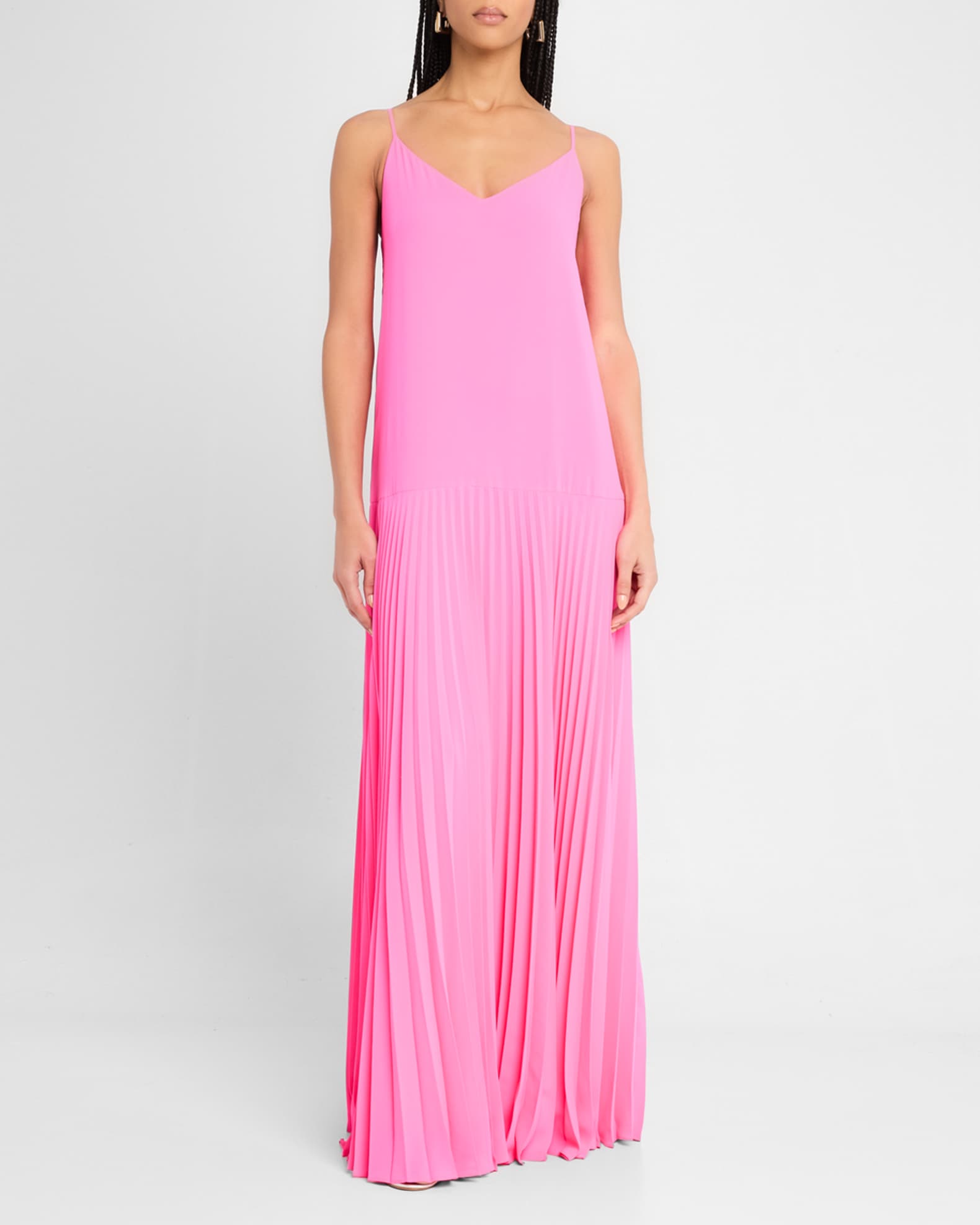 Carve Sleeveless Drop-Waist Pleated Maxi Dress 1