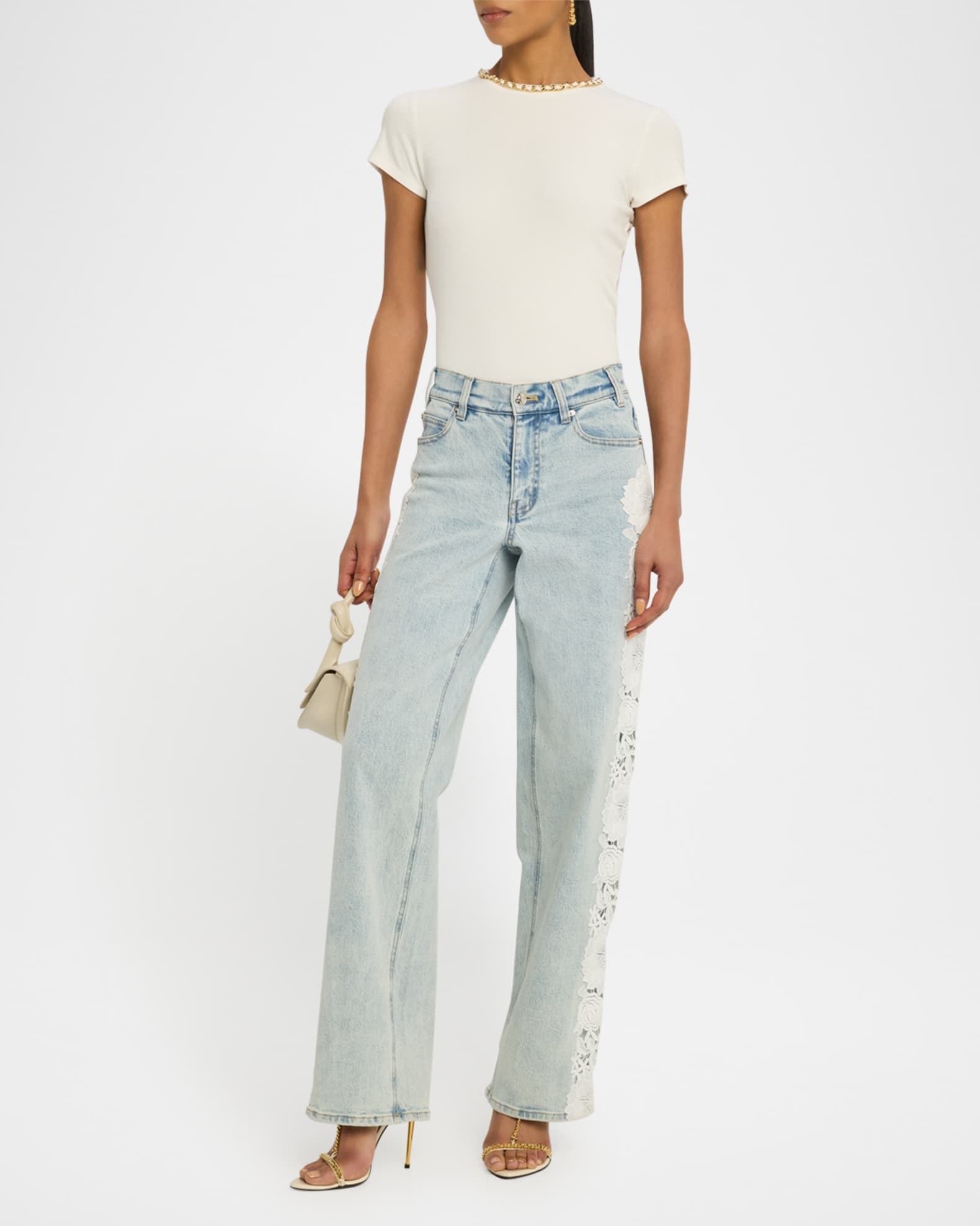 Jethro Lace Combo Jeans 1