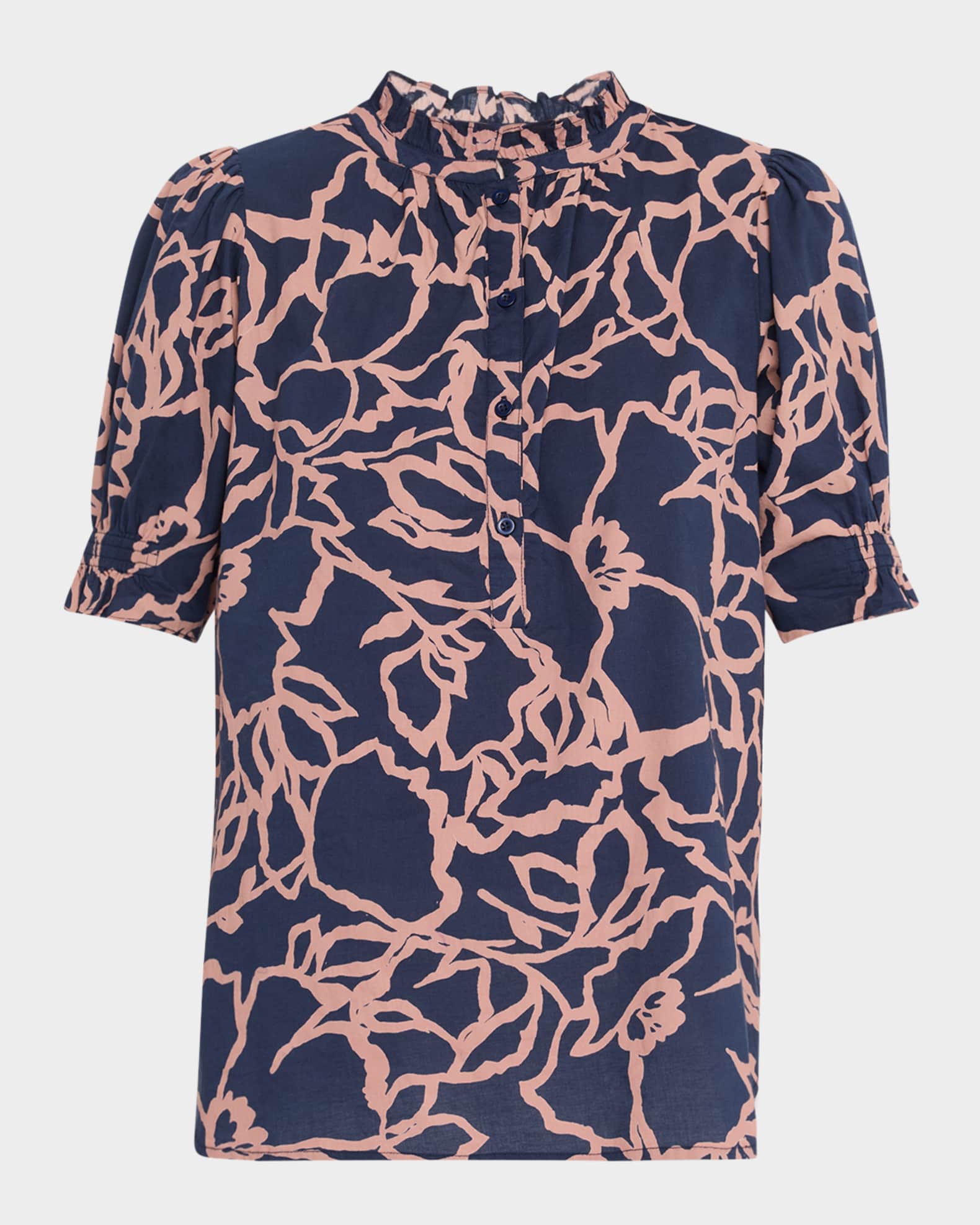 Los Altos Floral-Print Organic Cotton Top 0