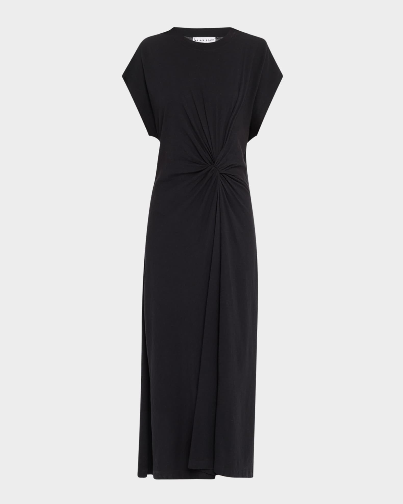 Volta Dolman-Sleeve Twist Midi Dress 0