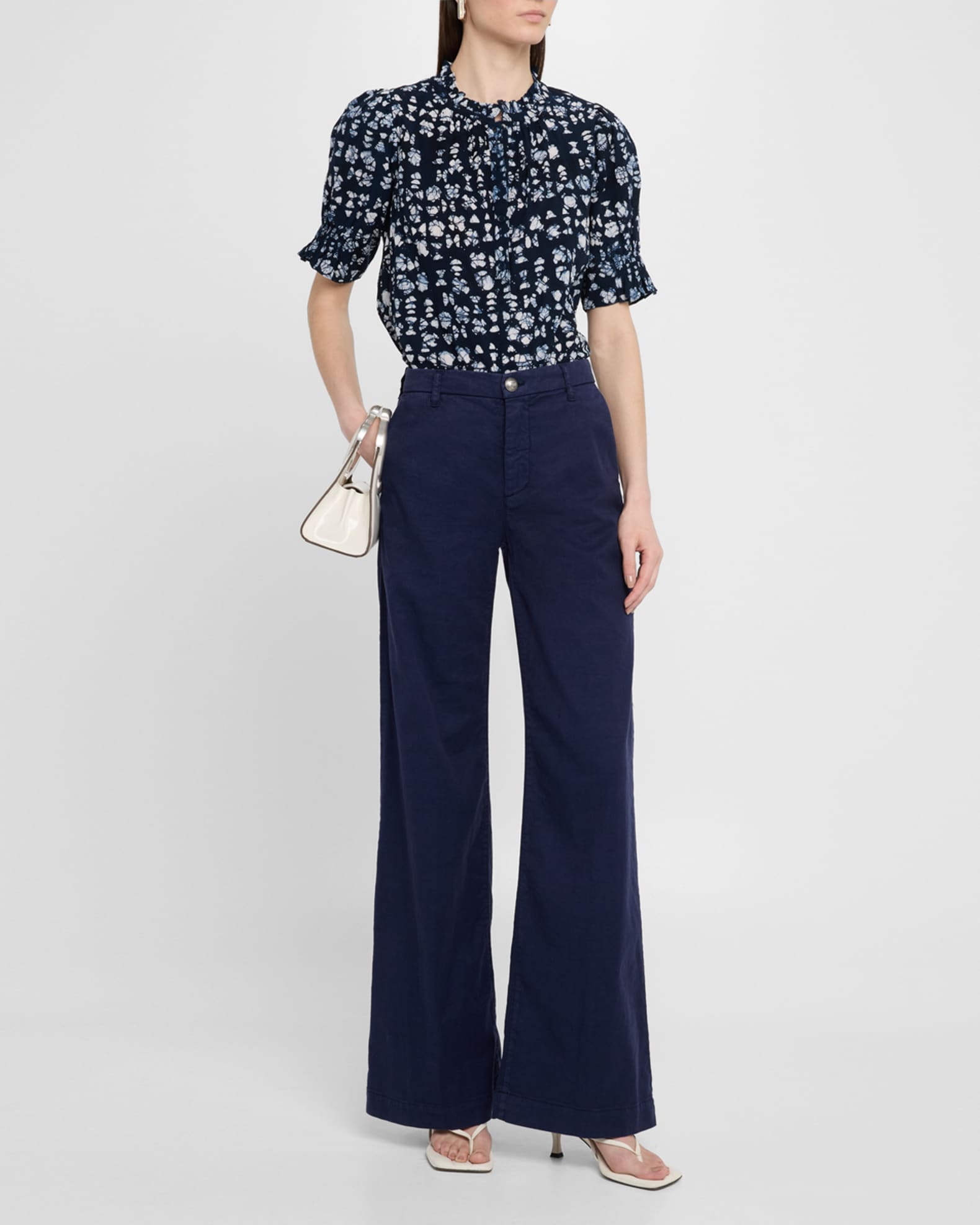 Los Altos Abstract-Print Organic Cotton Top 1