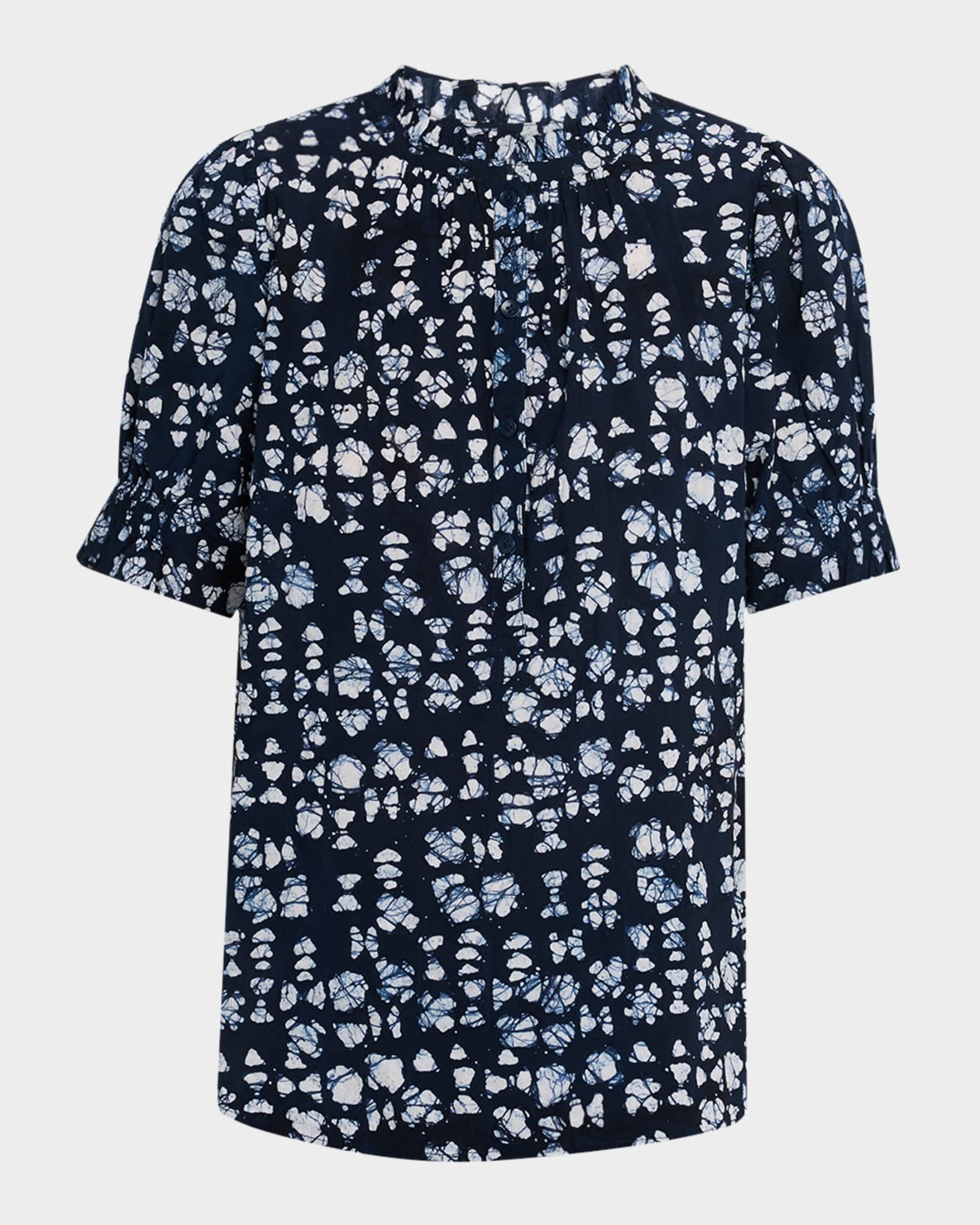 Los Altos Abstract-Print Organic Cotton Top 0