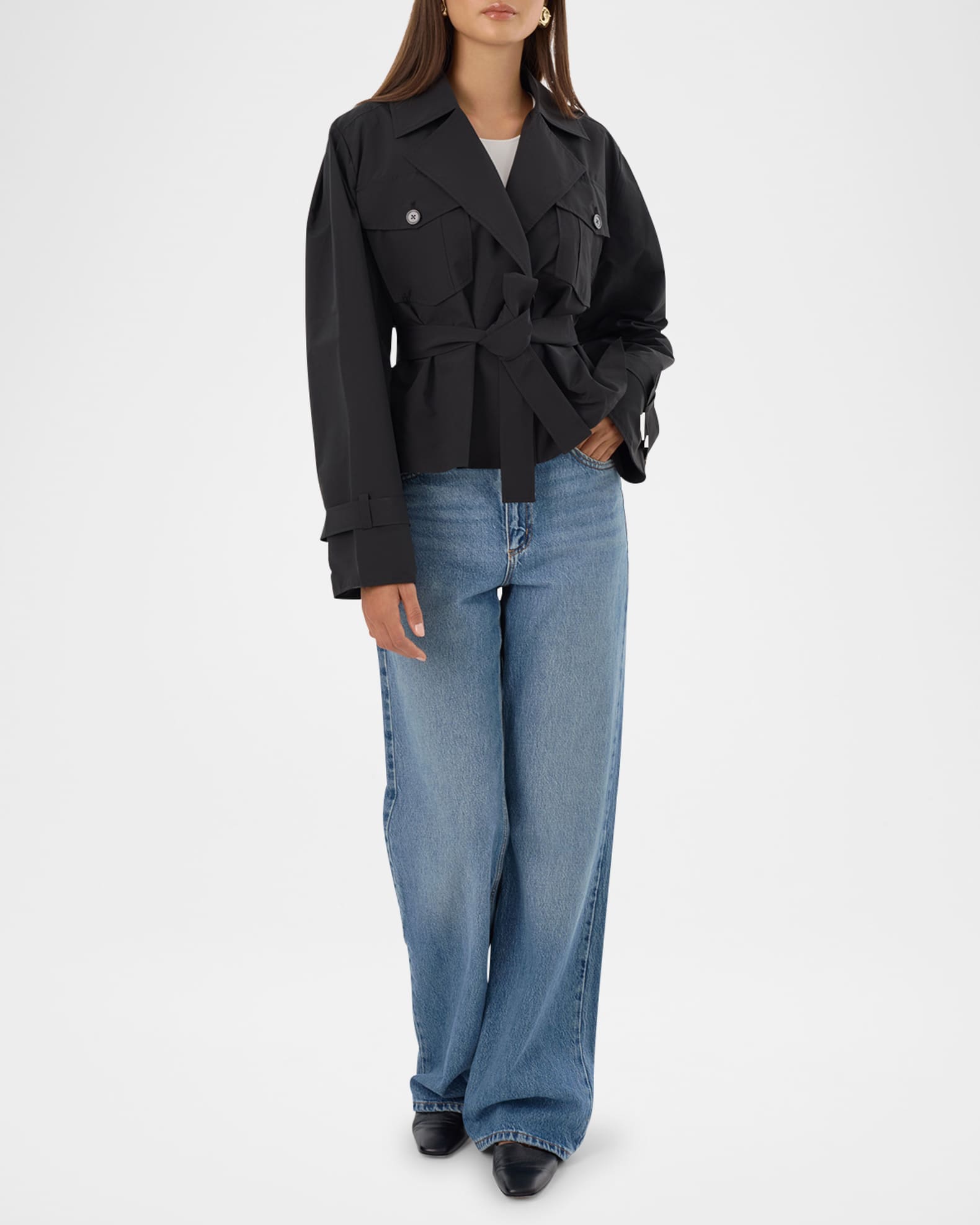Quinn Cropped Trench Jacket 1
