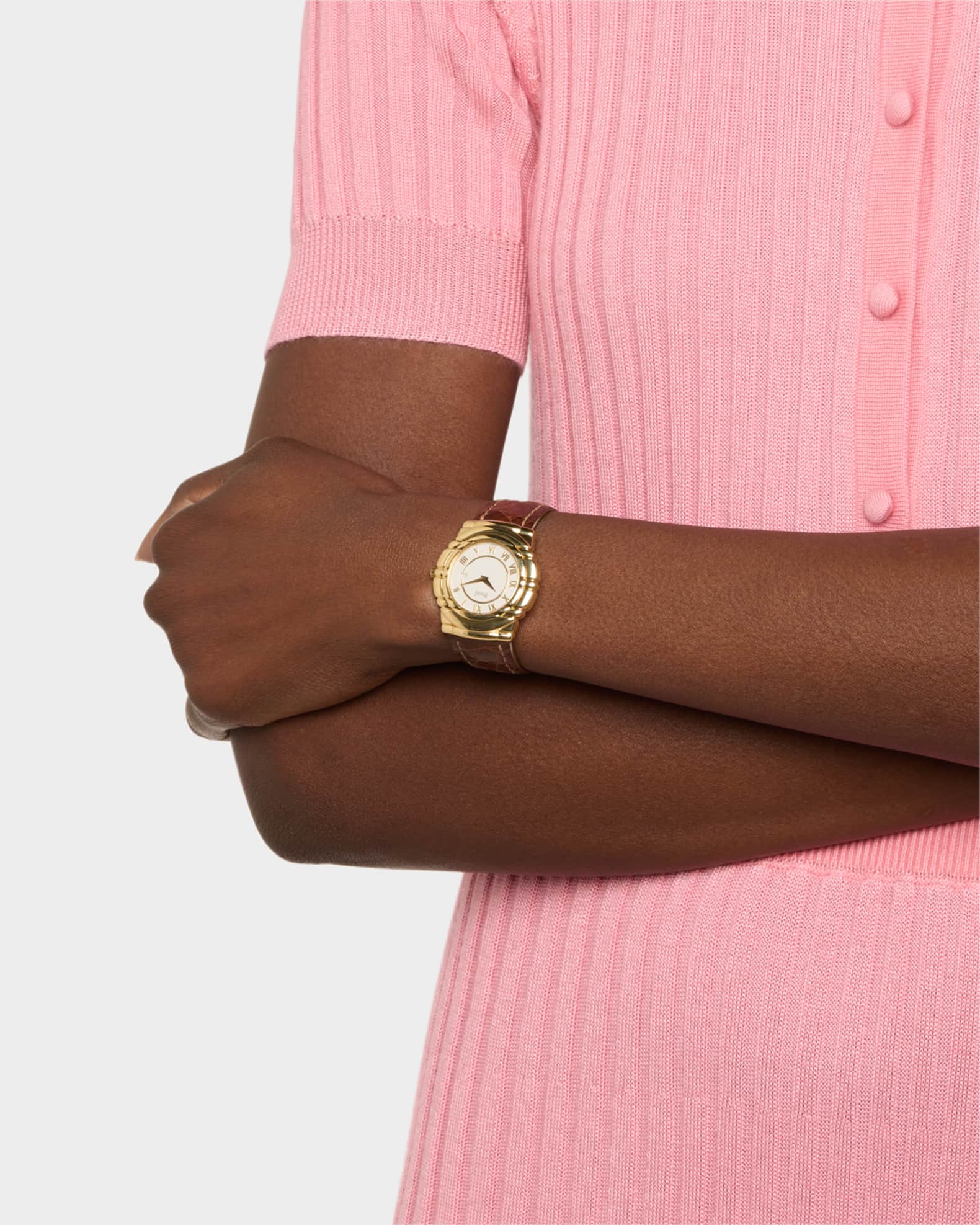 Piaget 18K Yellow Gold Tanagra 33.5mm Vintage 1980s Watch 1