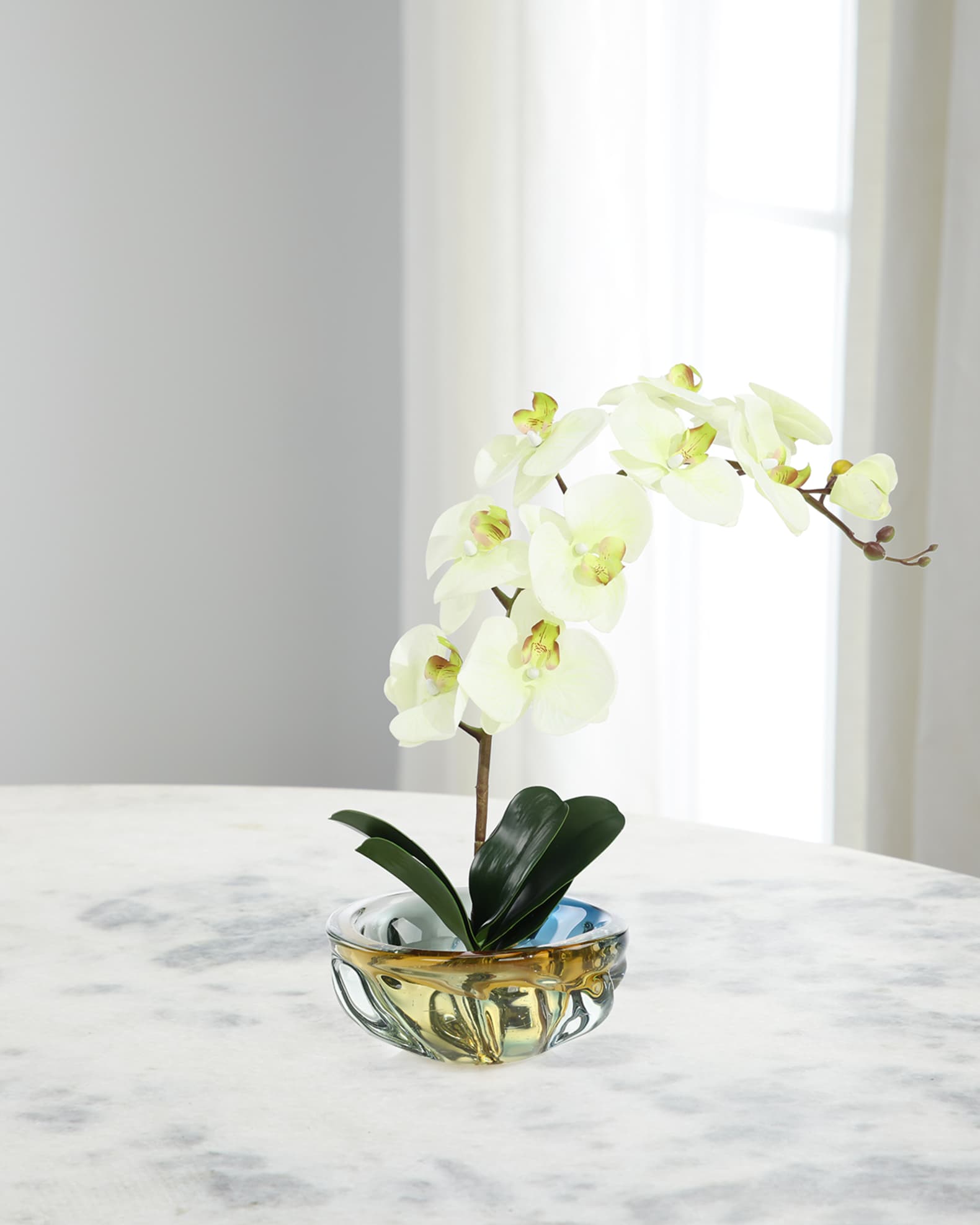Josie 24" Faux Floral Arrangement in Glass Container 0