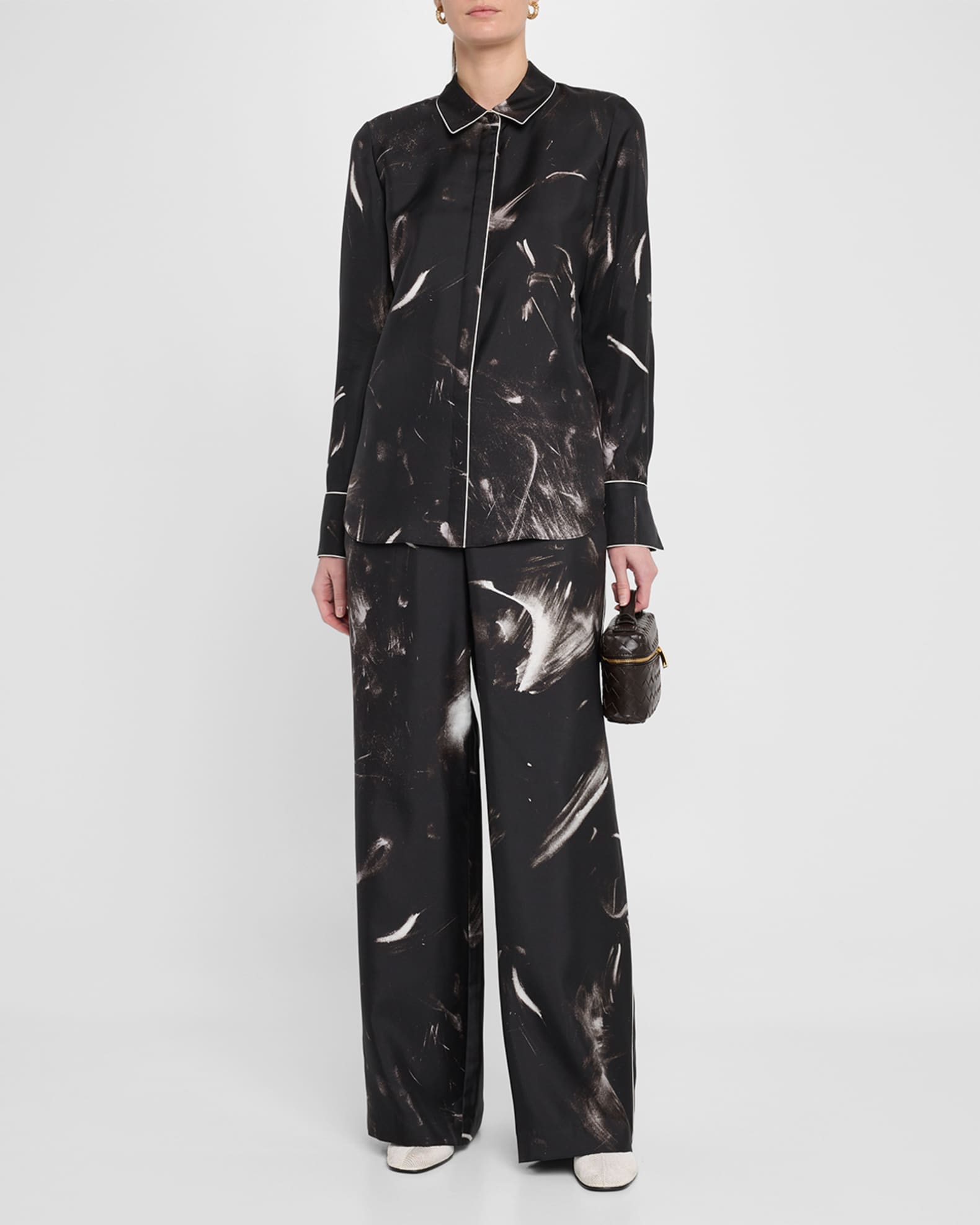 Riverside Wide-Leg Silk Pants 1