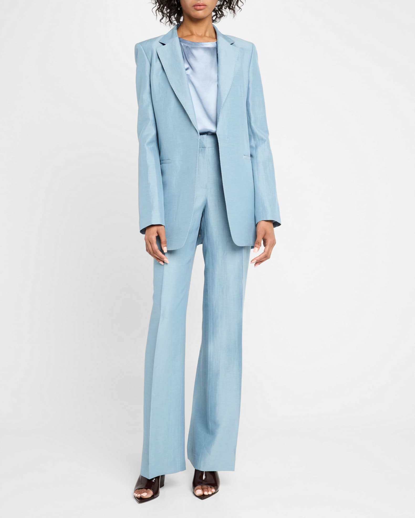 Elongated Pick Stitch Blazer - Thumbnail 2