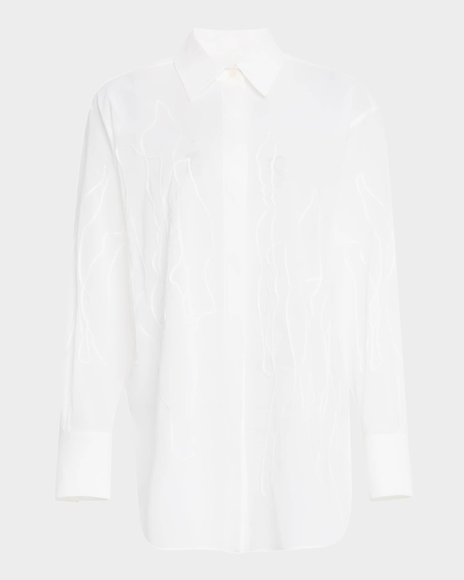 Sheer Embroidered Shirt-Bust 48 main image 1