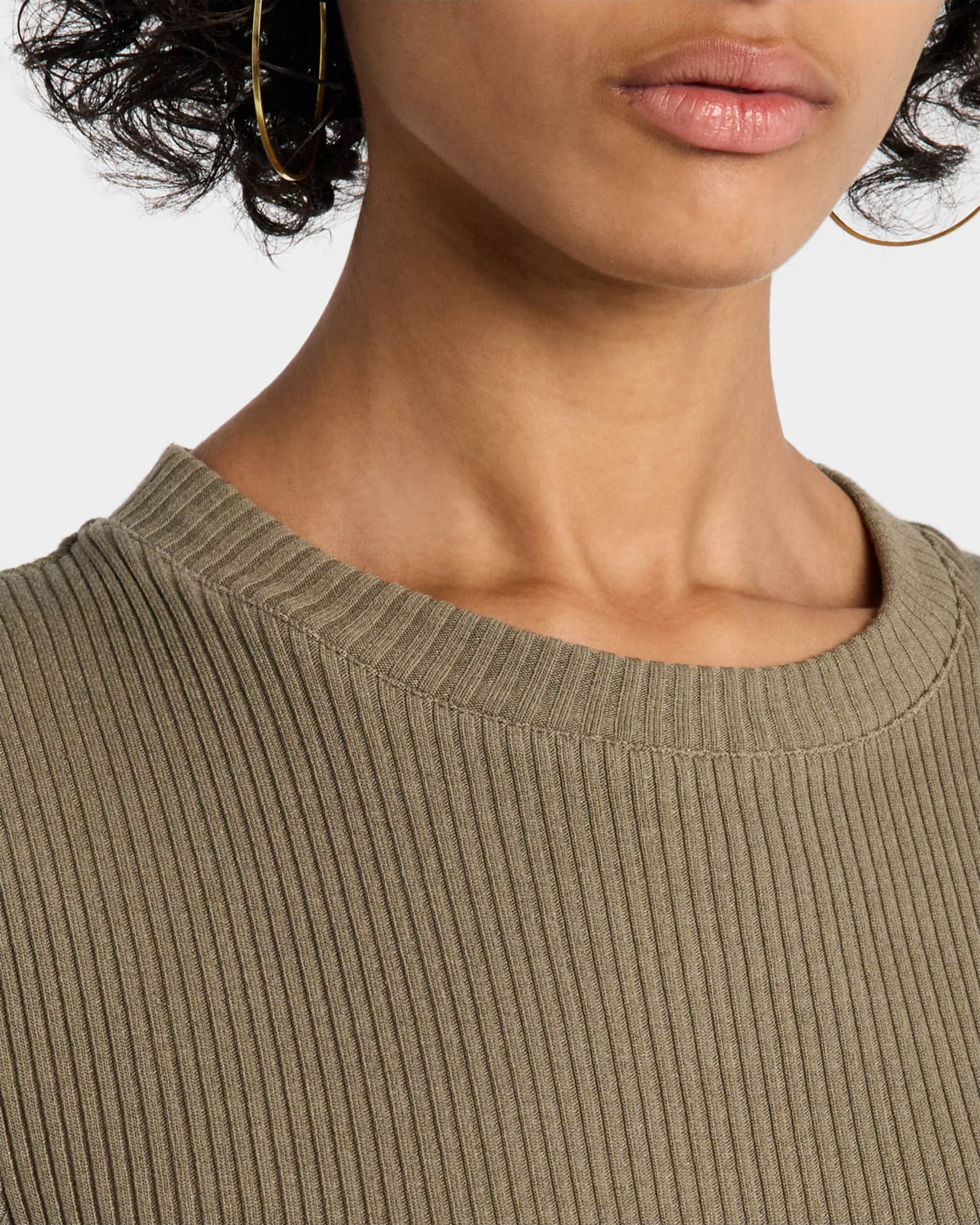 strapless open back dress Wren Ribbed Midi Dress