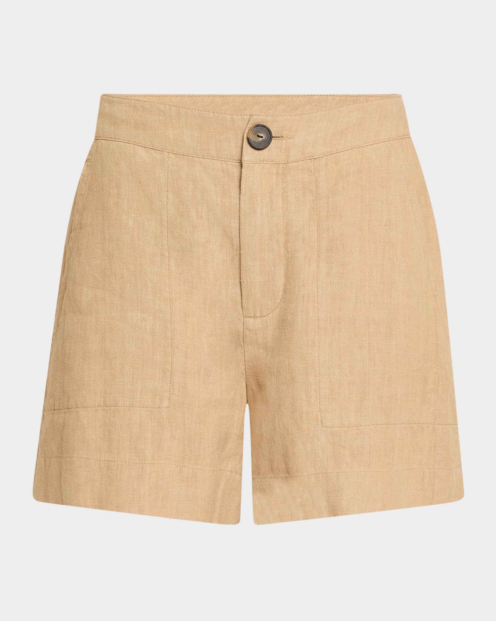 Mid-Rise Hemp Shorts  0