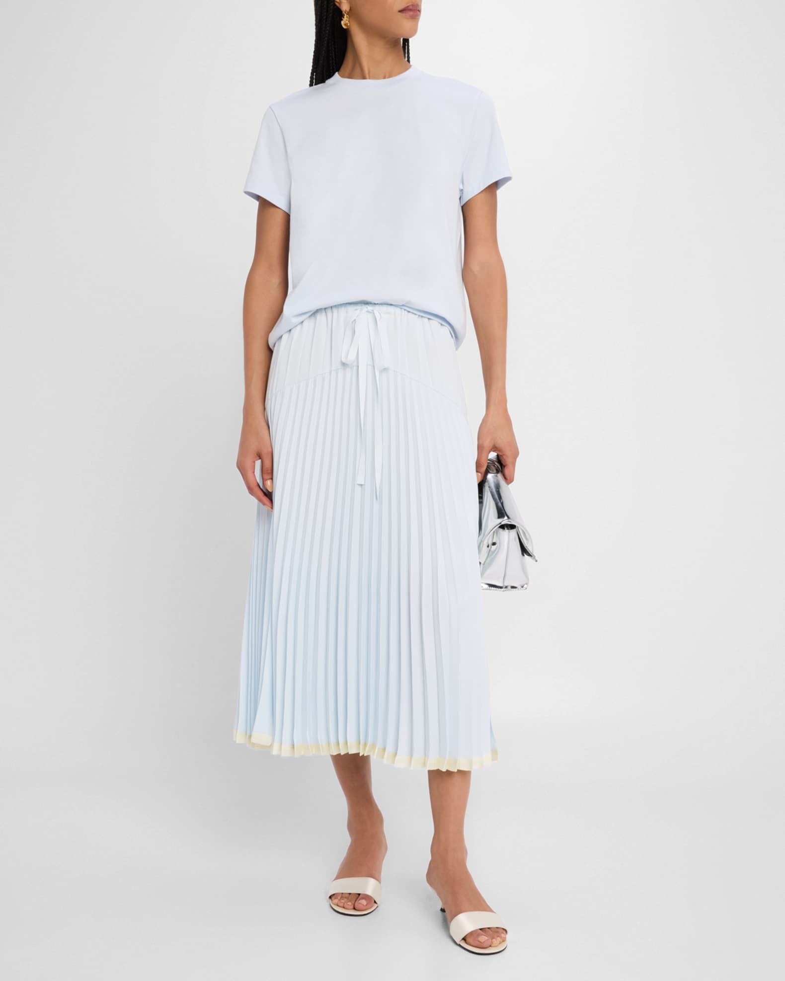 Pleated Midi Skirt 1