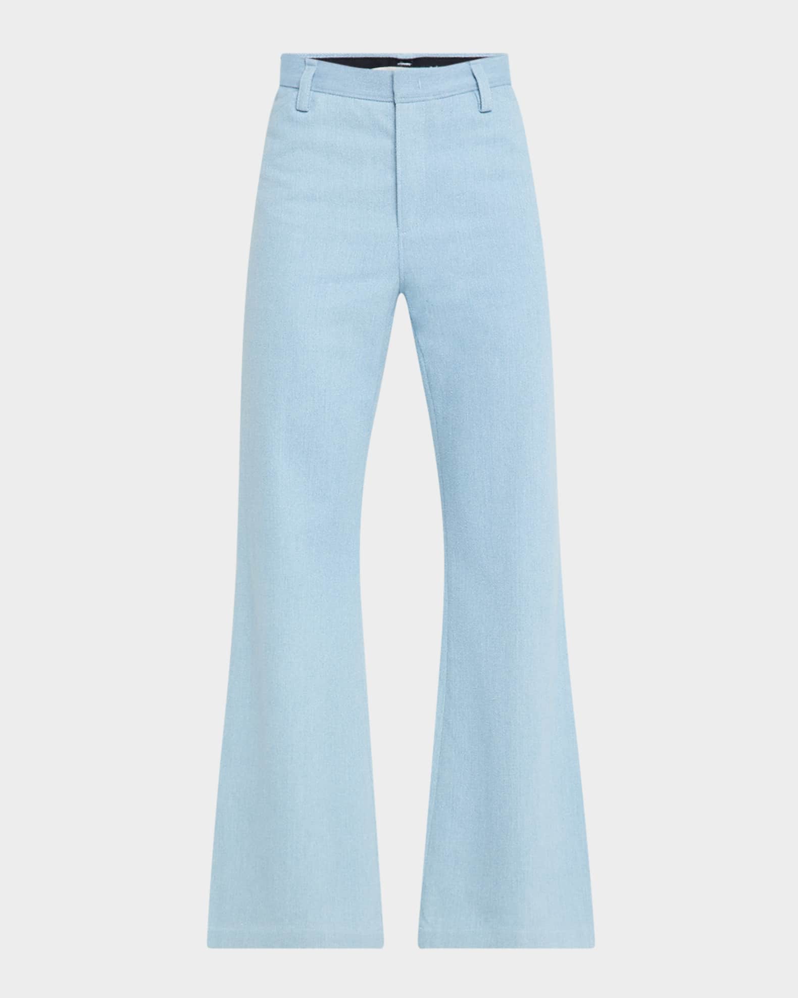 Mid-Rise Crop Flare Pants 0