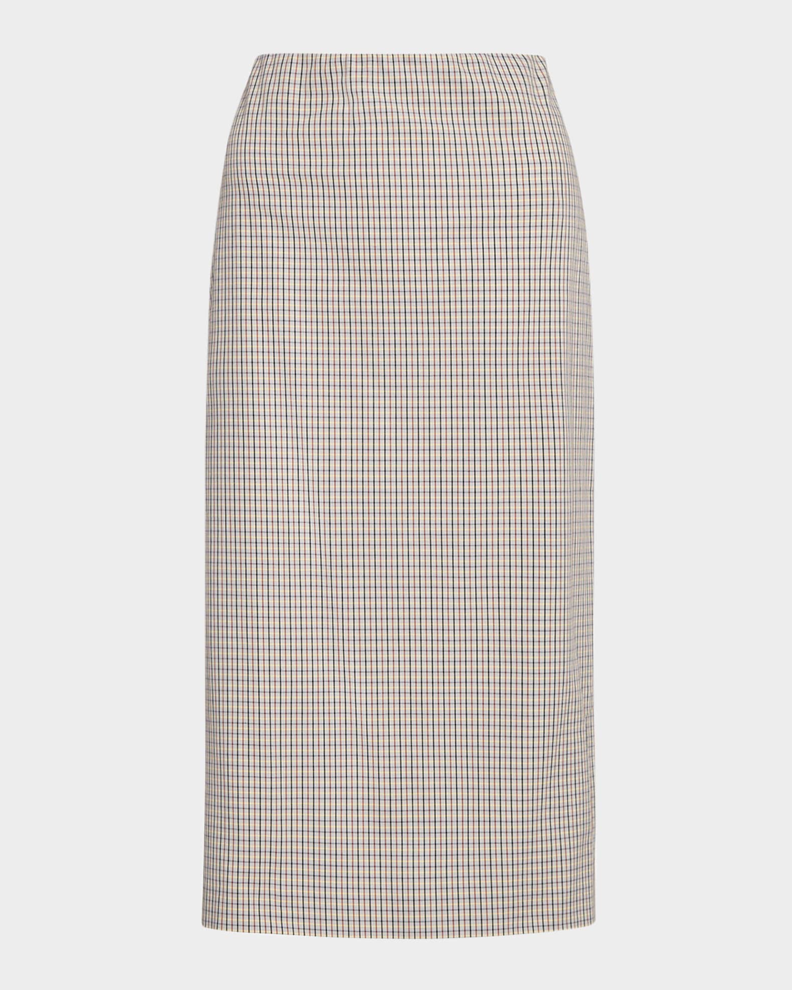 Gardeners Check Pencil Skirt  0