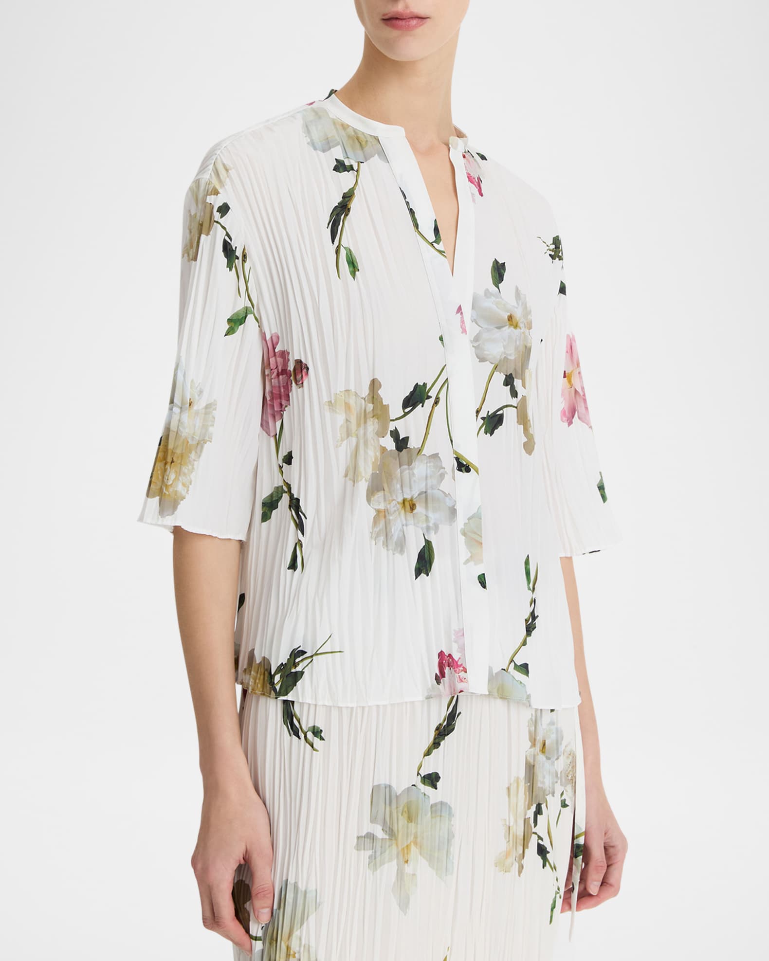 NIGEL AUGUSTUS FLORAL SHIRT - PLUM