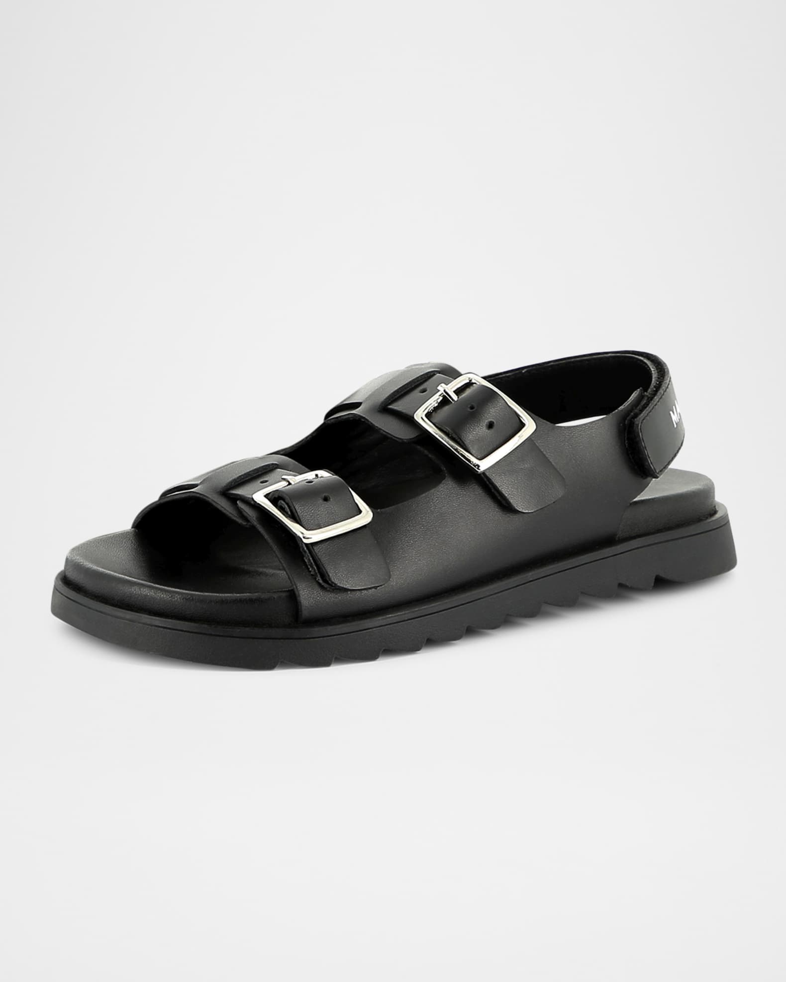 Kid's Leather Dual Buckle Sandals, Toddlers/Kids 1