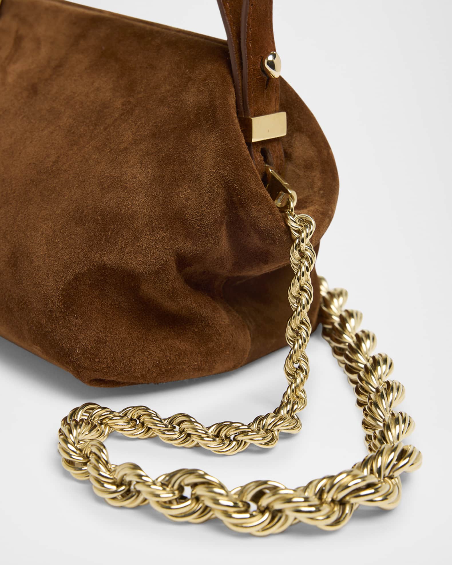 ショルダーバッグ・ポシェット BENEDETTA BRUZZICHES SOPHIA NIGHTLY SHOULDER BAG Benedetta Bruzziches Sofia La Petite Suede Shoulder Bag