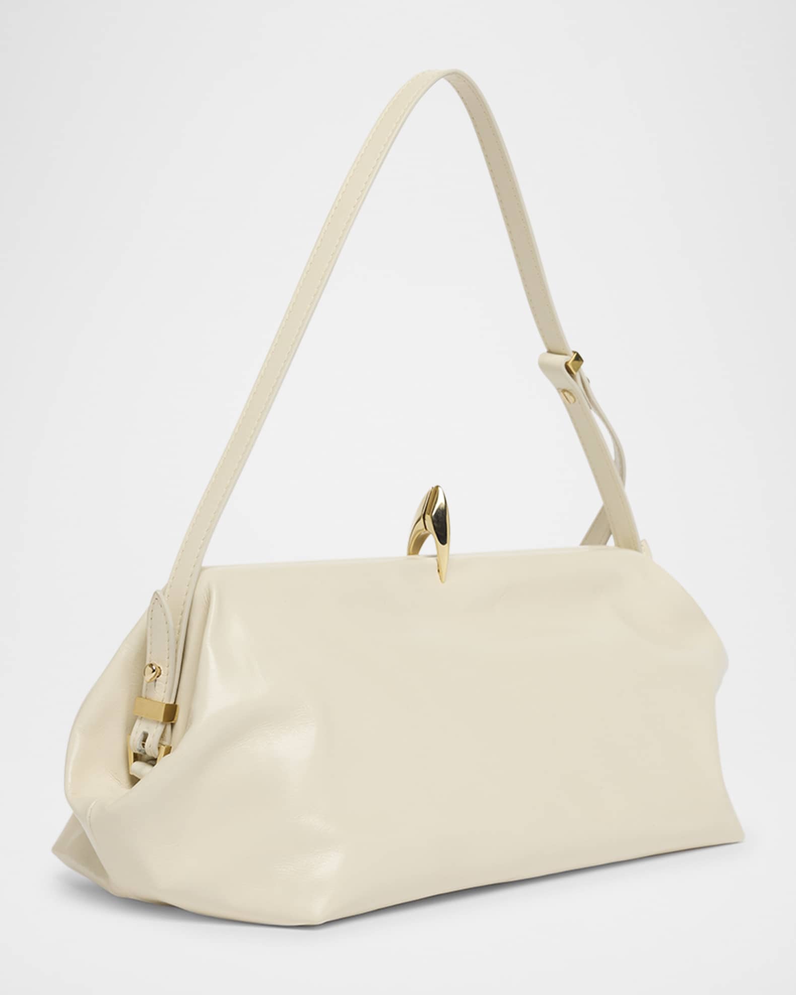 Sophia Smooth Leather Shoulder Bag 1