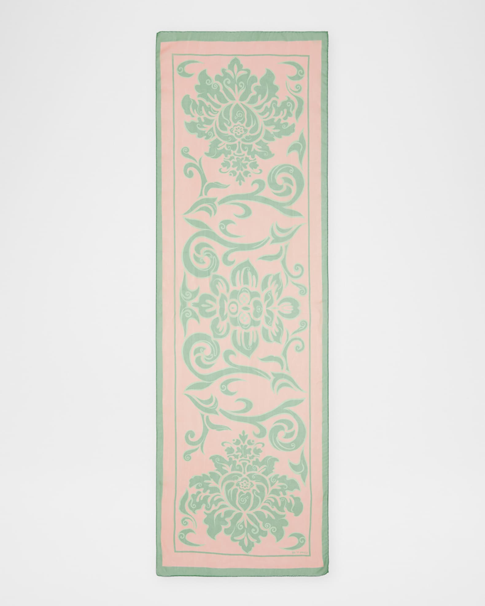 Tosca Floral-Print Silk Scarf 0