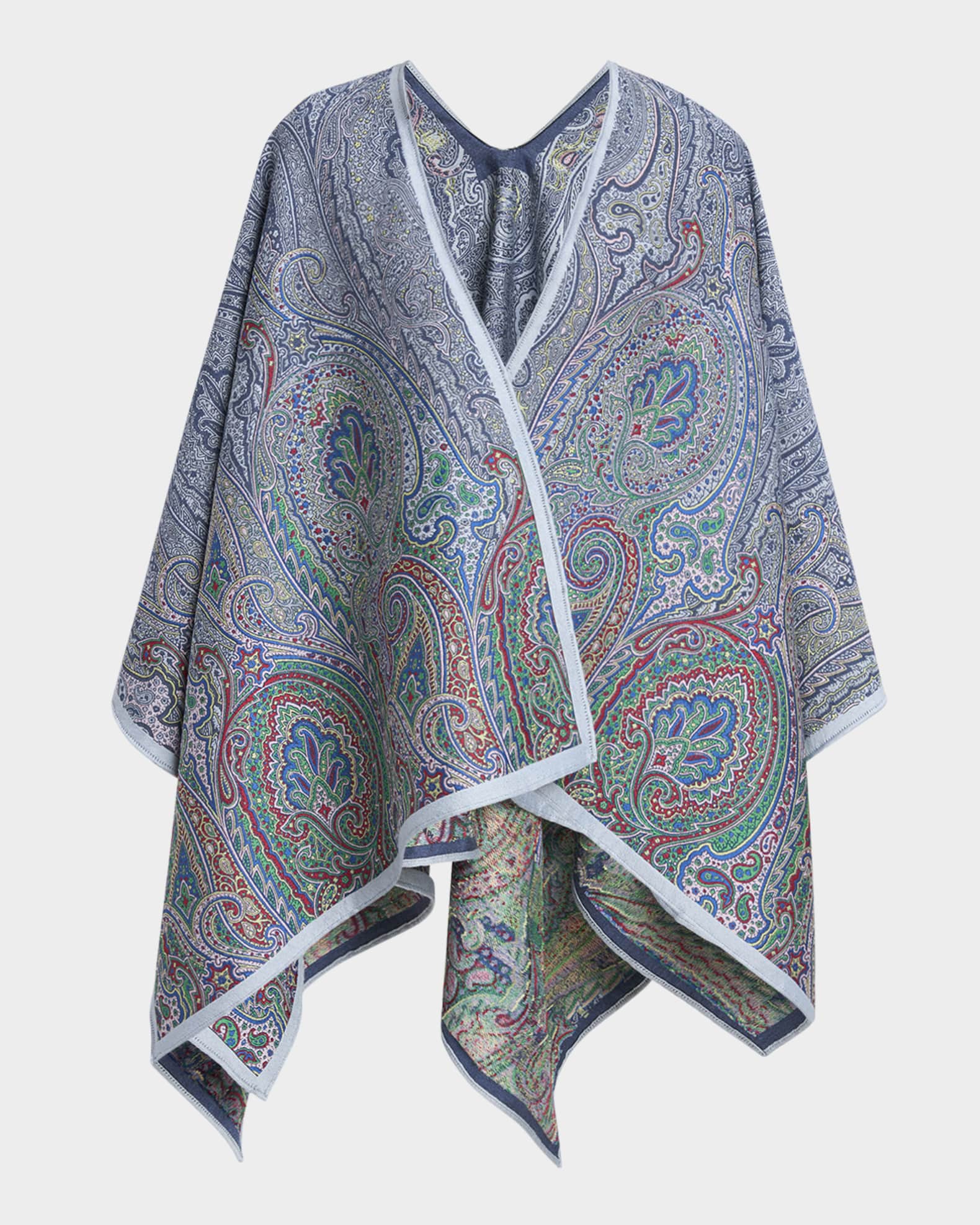 Paisley Jacquard Cape 0
