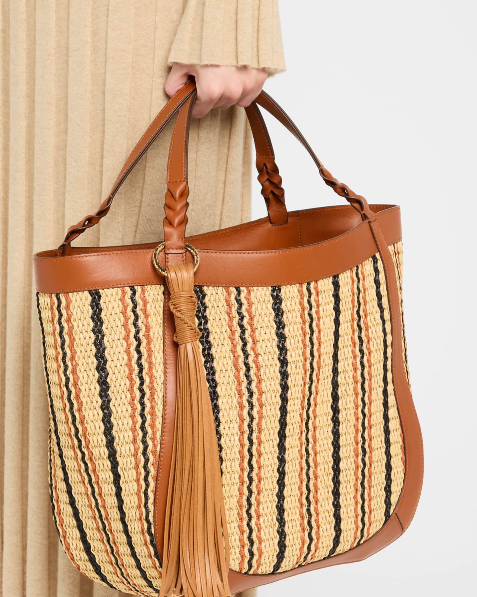 Albers Multicolor Woven Tote Bag 1