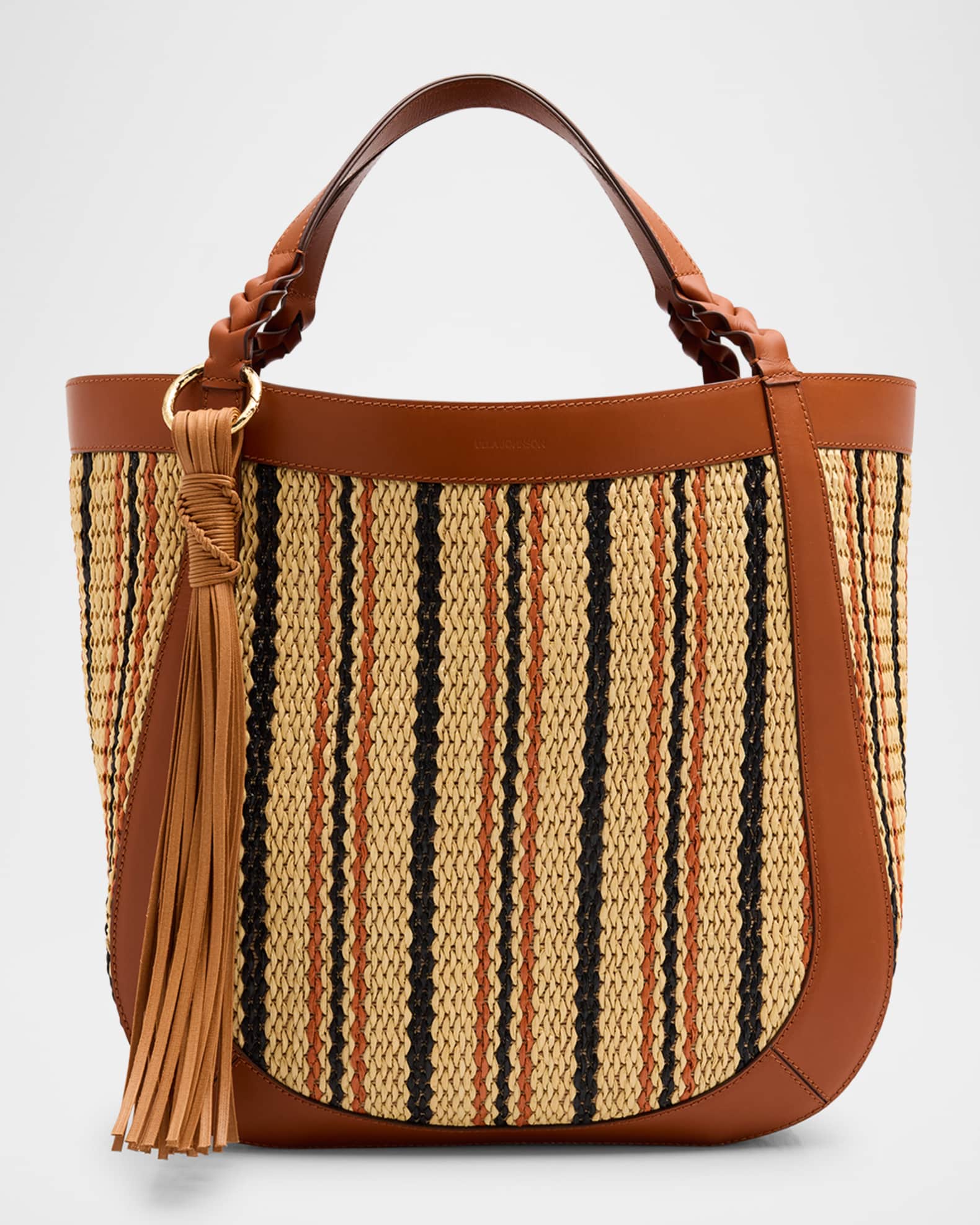 Albers Multicolor Woven Tote Bag 0