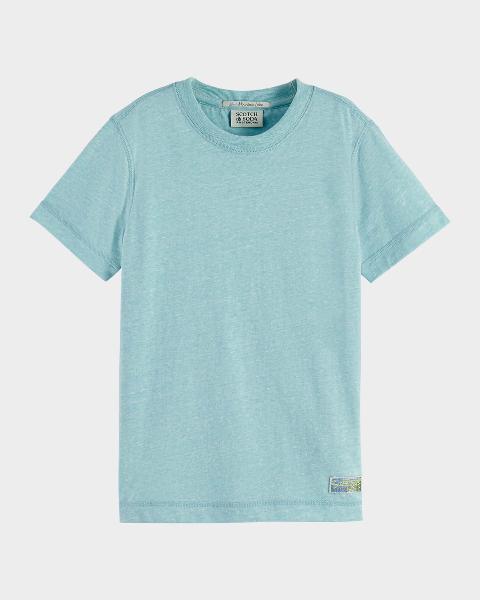 Boy's Melange Short-Sleeve Crewneck T-Shirt, Size 4-12 0