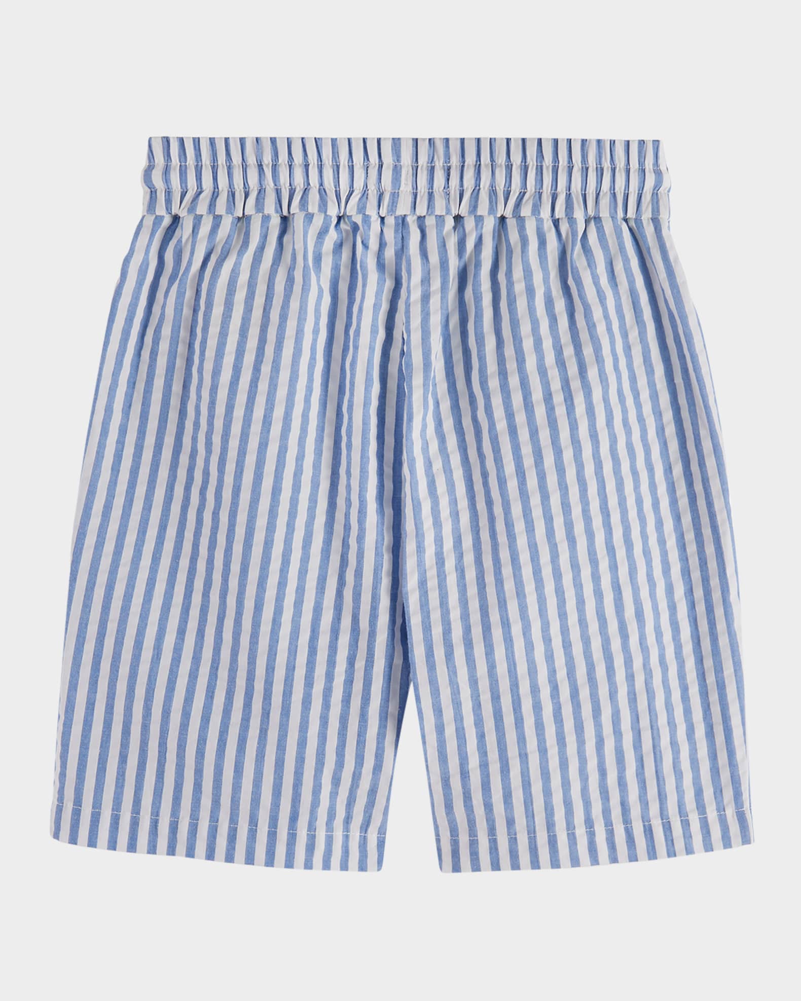 Boy's Striped Seersucker Textured Shorts, Size 4-12 1