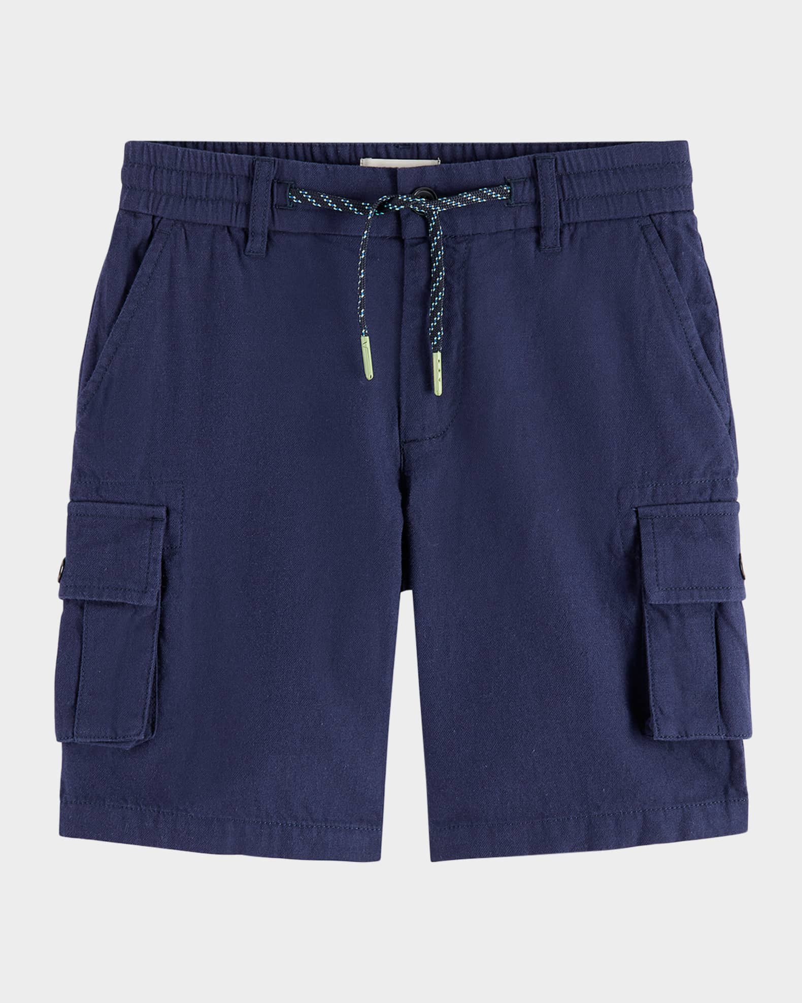 Boy's Garment-Dyed Linen-Blend Shorts, Size 4-12 0