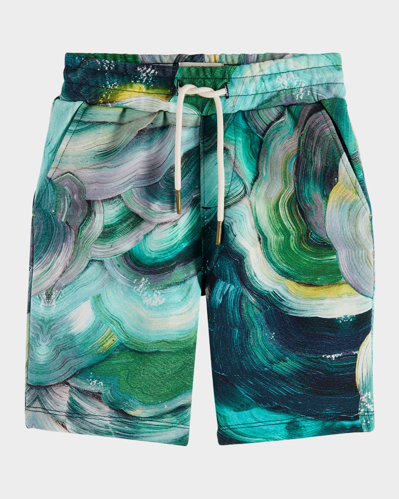 Boy's Abstract-Print Bermuda Shorts, Size 4-12 0
