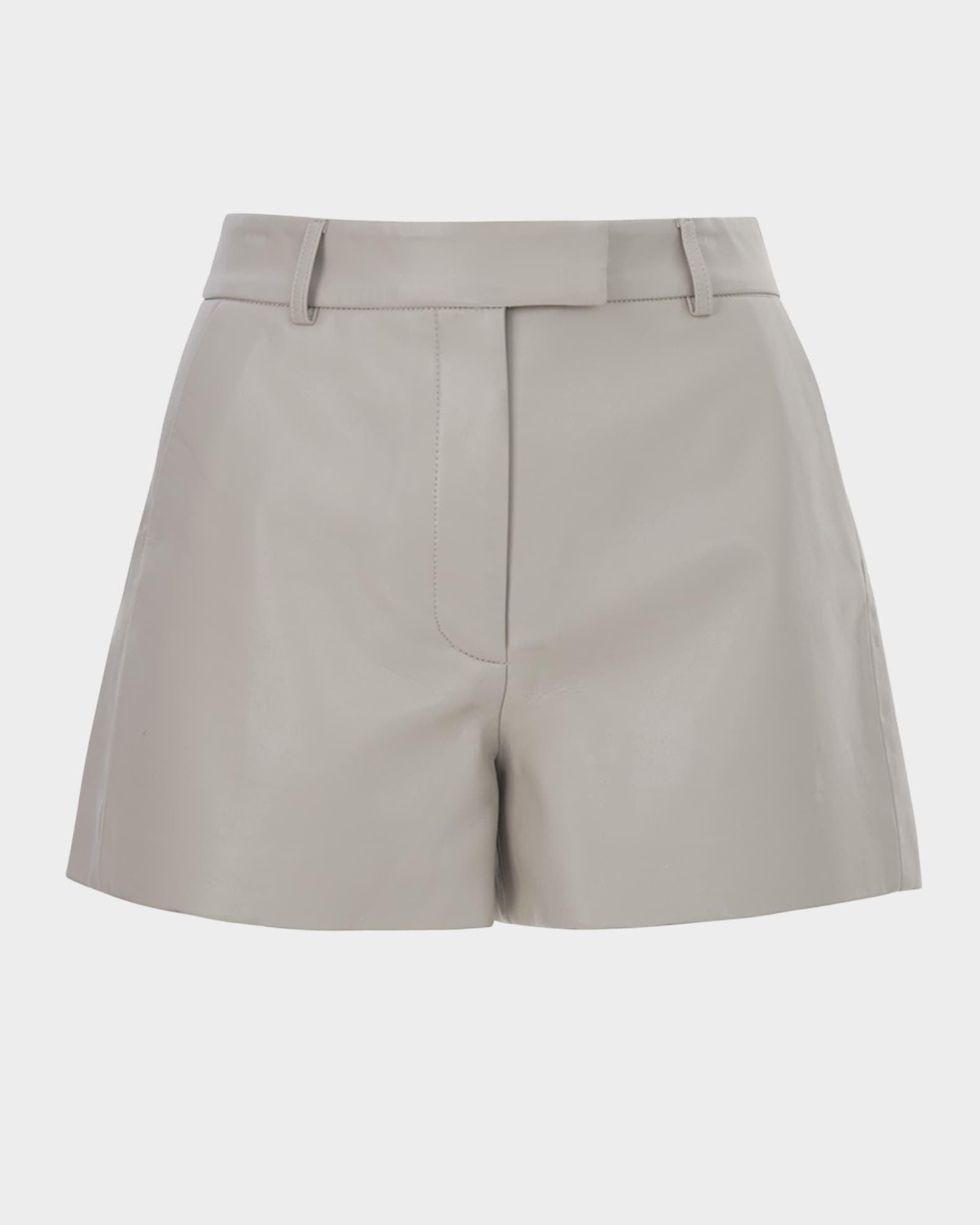Kaldie Recycled Leather Fitted Shorts 0