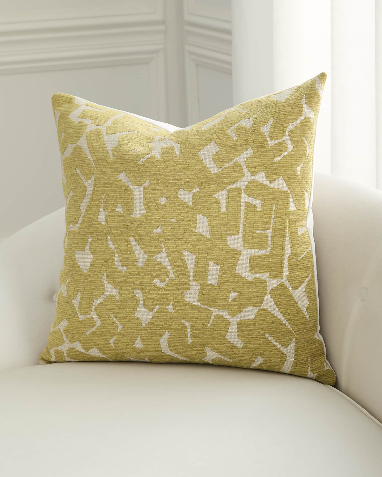 Hero Abstract Decorative Pillow, 24" Square 0