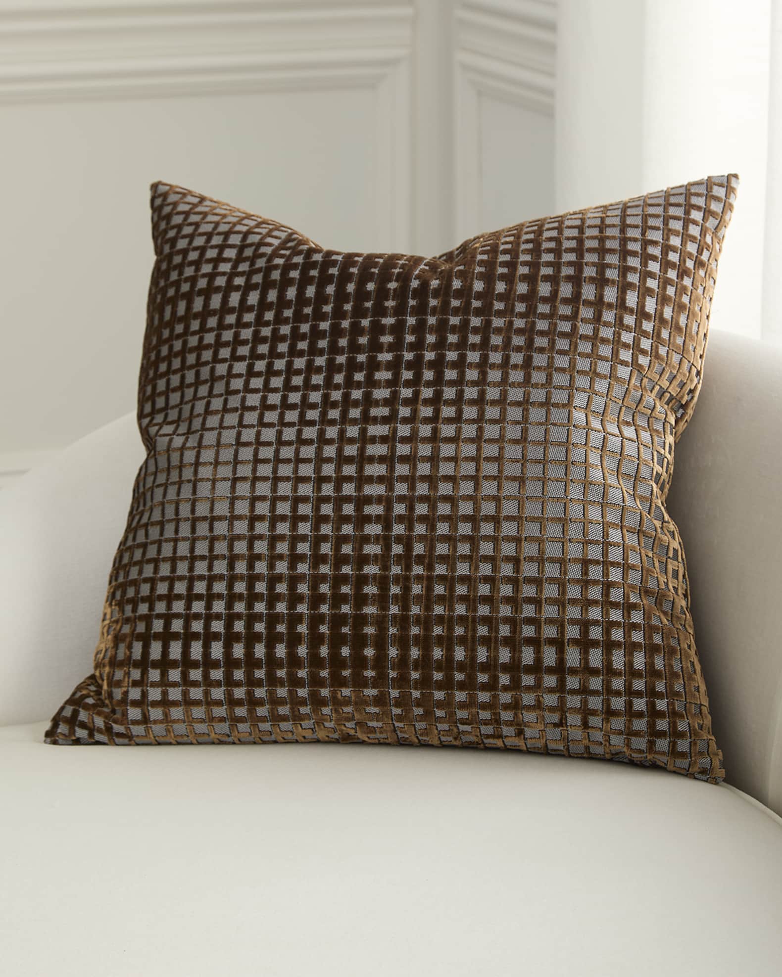 Success Velvet Decorative Pillow, 24" Square 1
