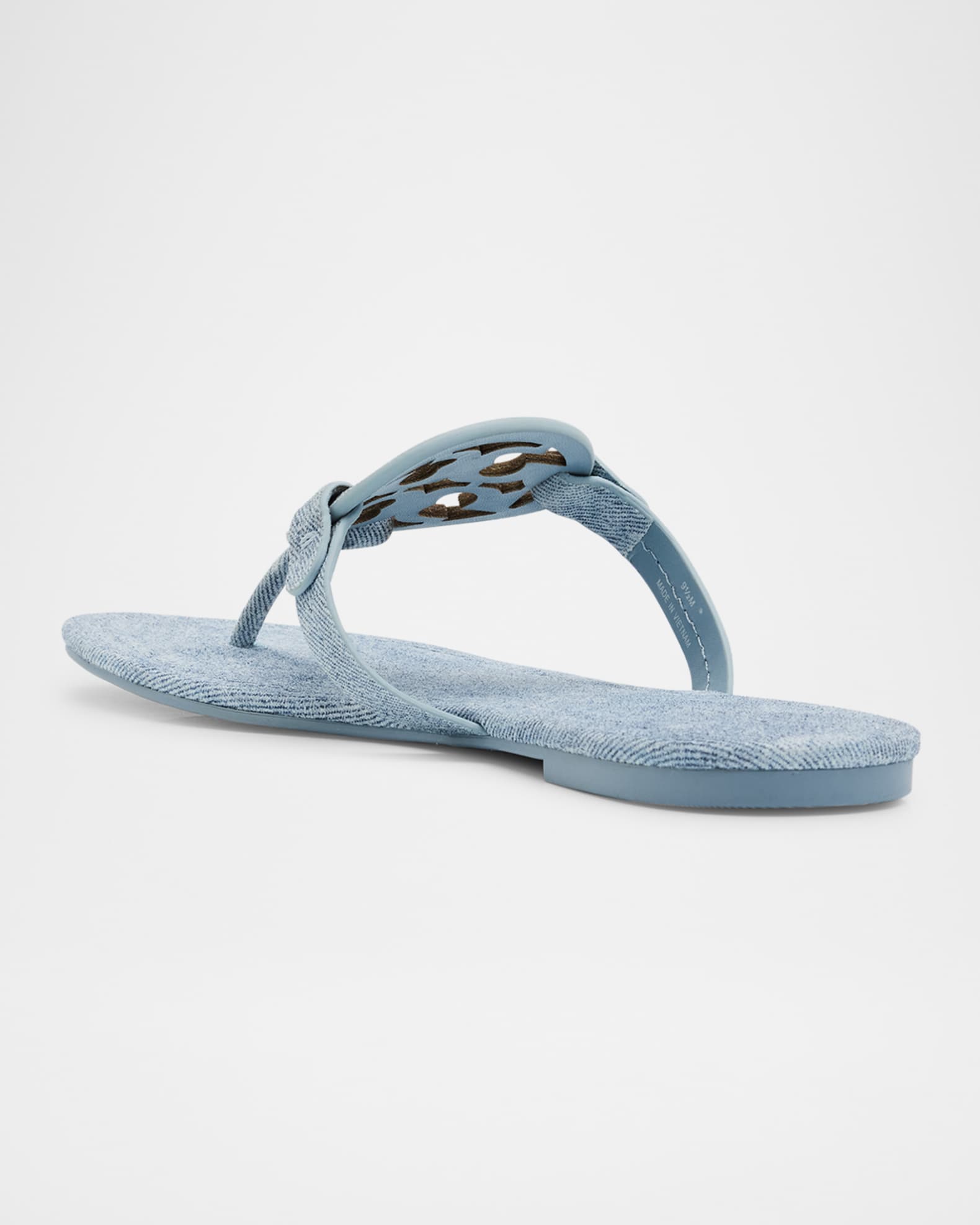サンダル・ミュール TORY BURCH Women Sandals 155154430 Blue Amazon.com | Tory Burch Women's Miller Flat Sandal, Blue