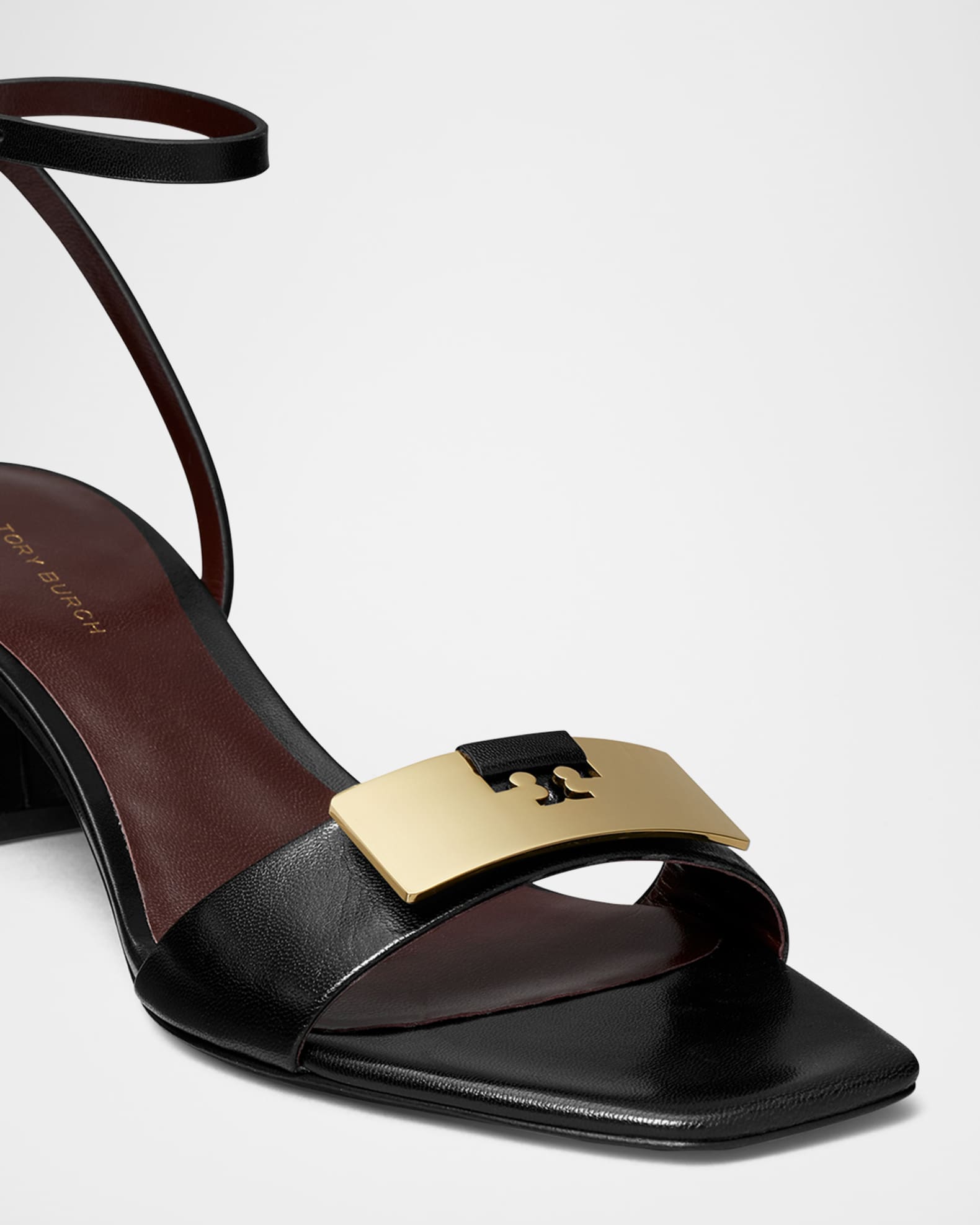 Tory Burch Gigi Leather Bar Ankle-Strap Sandals | Neiman Marcus