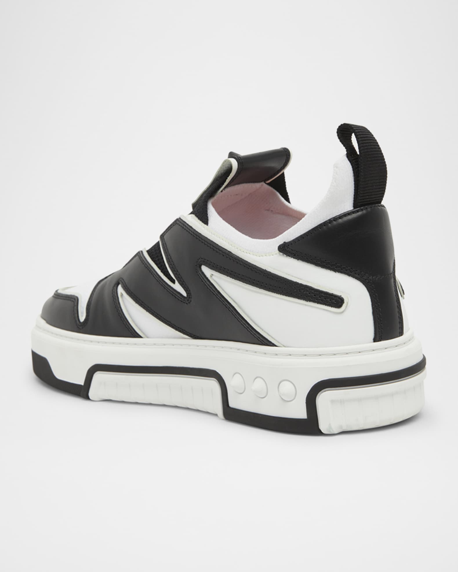 Men's Astroflash Mesh and Leather Low-Top Sneakers 1