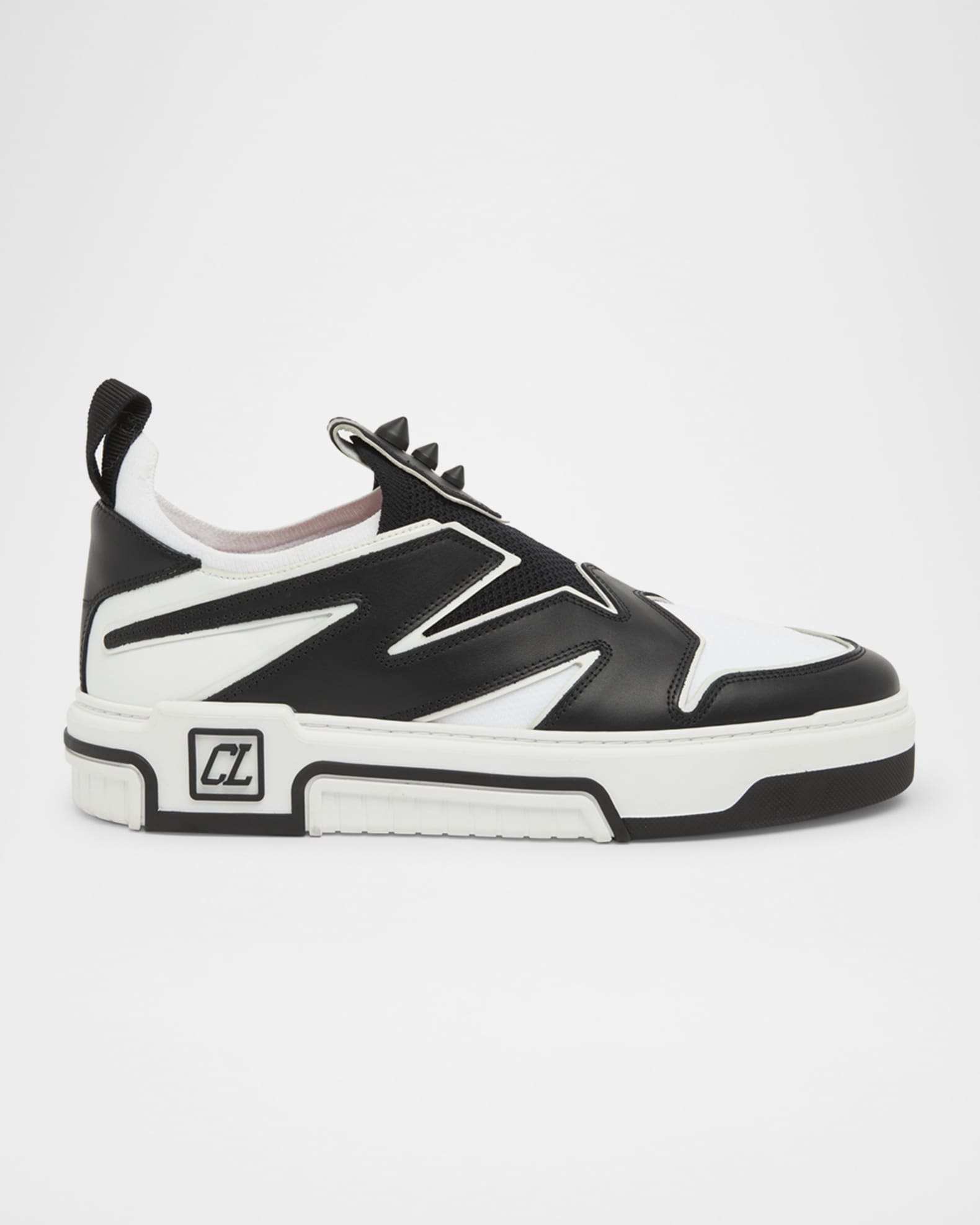 Men's Astroflash Mesh and Leather Low-Top Sneakers 0