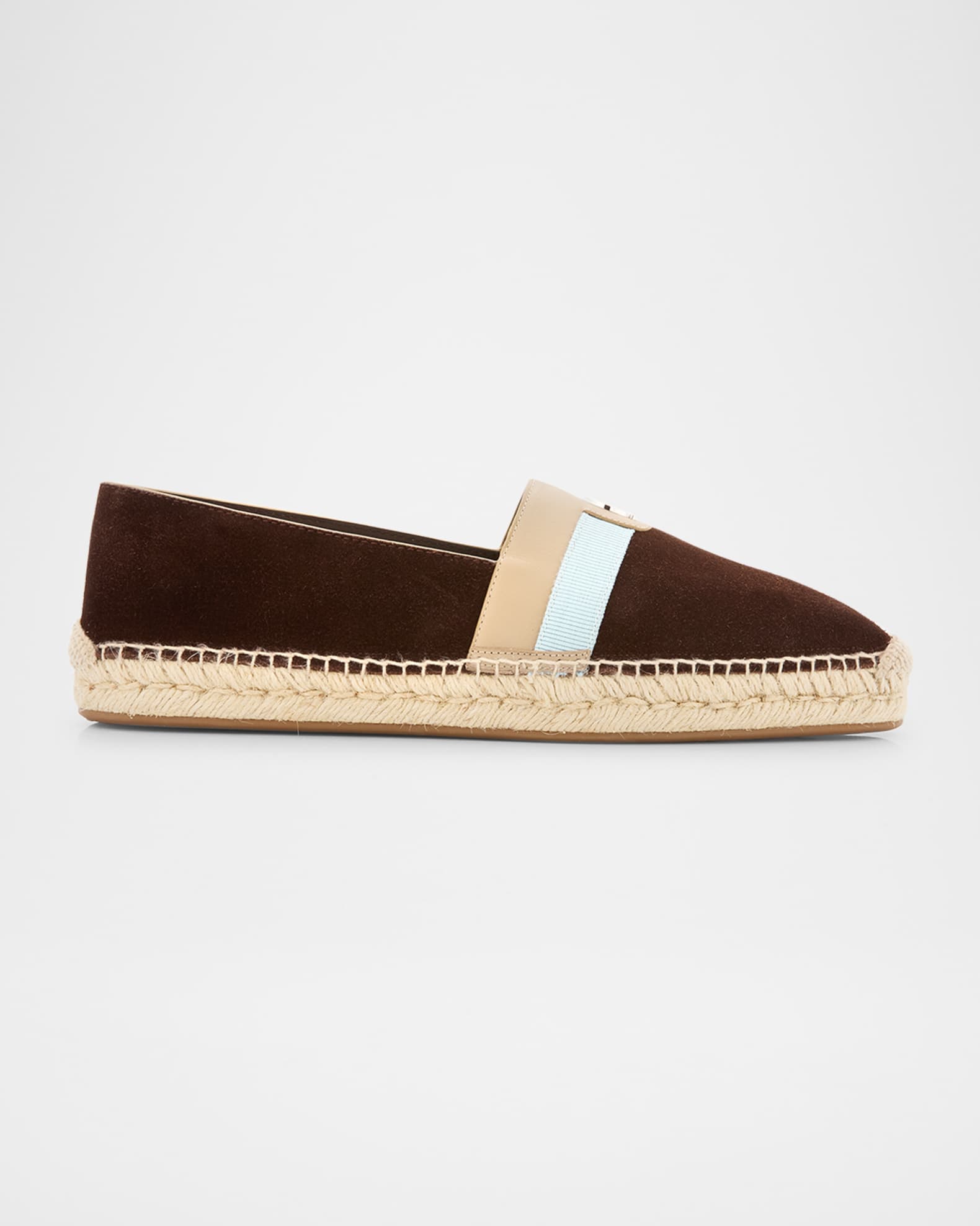 Men's Alfarica Reversed Nubuck Leather Red-Sole Espadrilles 0