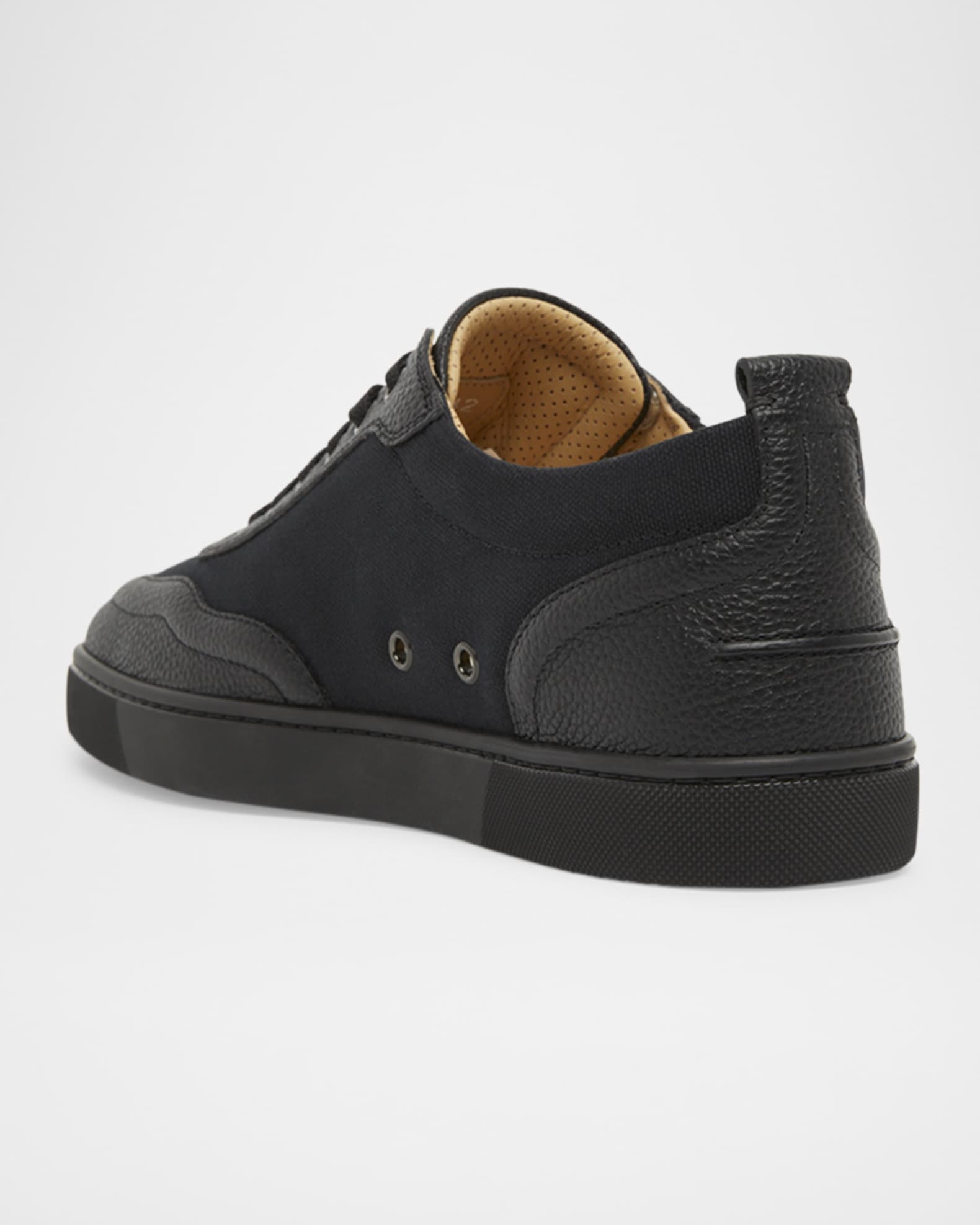 ChristianLouboutinローカットスニーカーReteroキャンバスレザー Christian Louboutin Men's Retero Canvas and Leather Low-Top