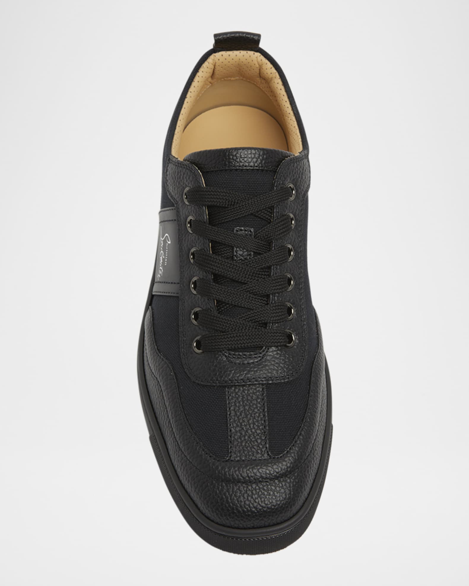ChristianLouboutinローカットスニーカーReteroキャンバスレザー Christian Louboutin Men's Retero Canvas and Leather Low-Top