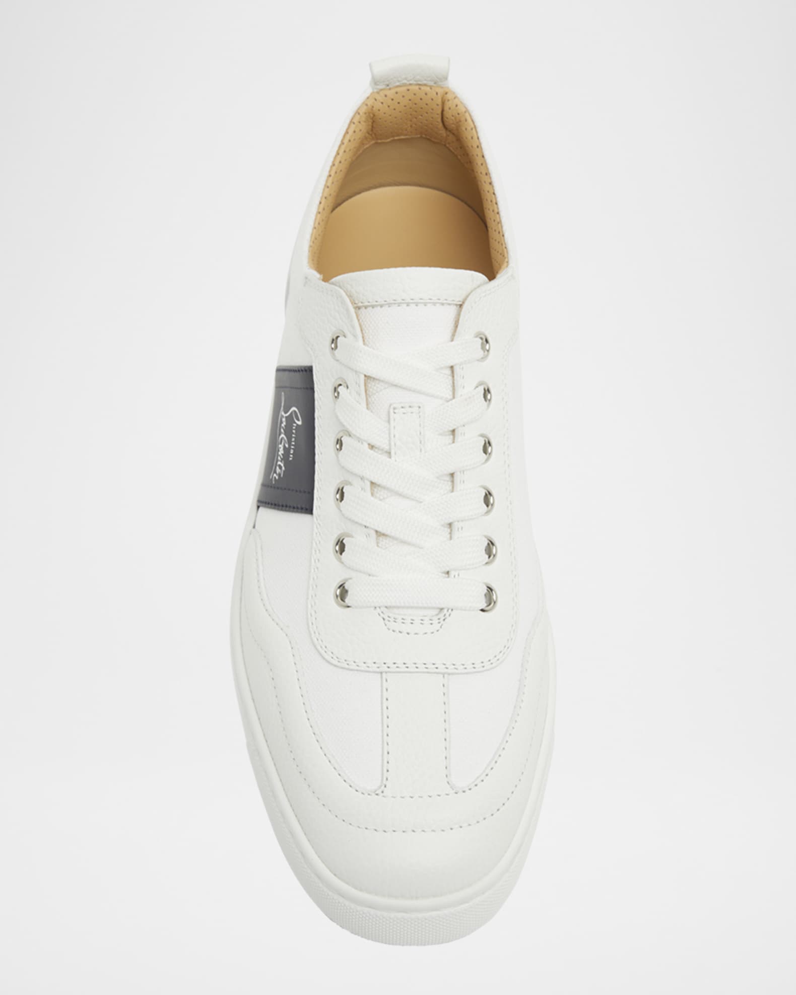 Christian Louboutin Men's Retero Canvas and Leather Low-Top