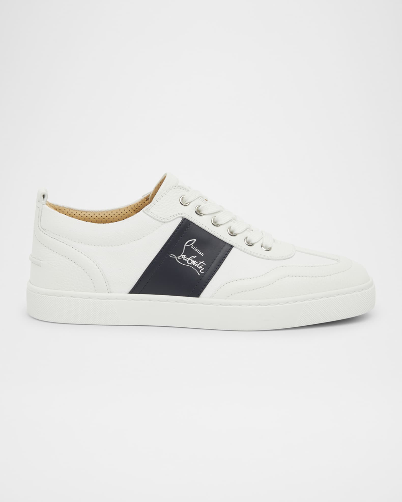 Christian Louboutin Men's Retero Canvas and Leather Low-Top