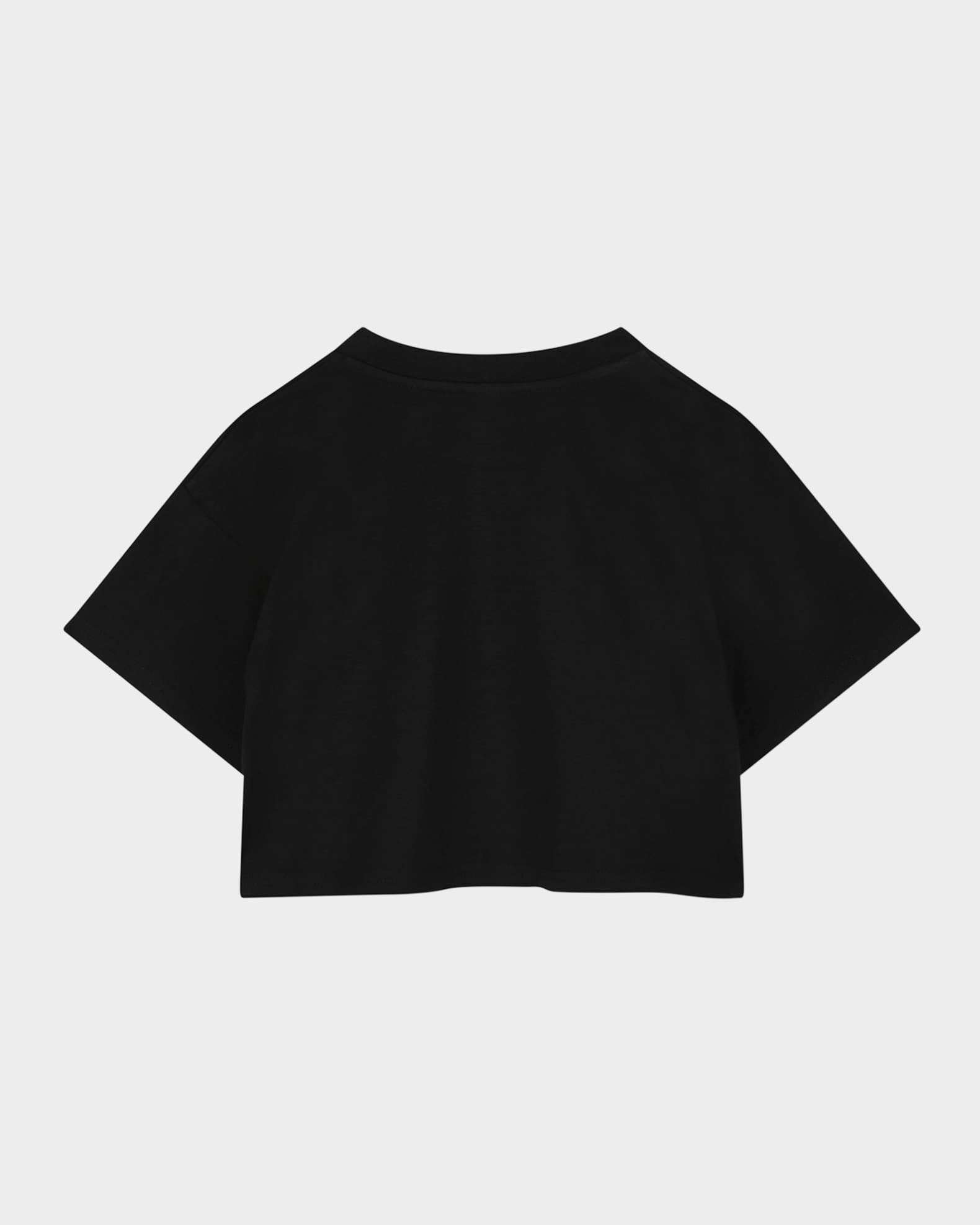 Kid's Rhinestone Logo Cotton Jersey T-Shirt 1