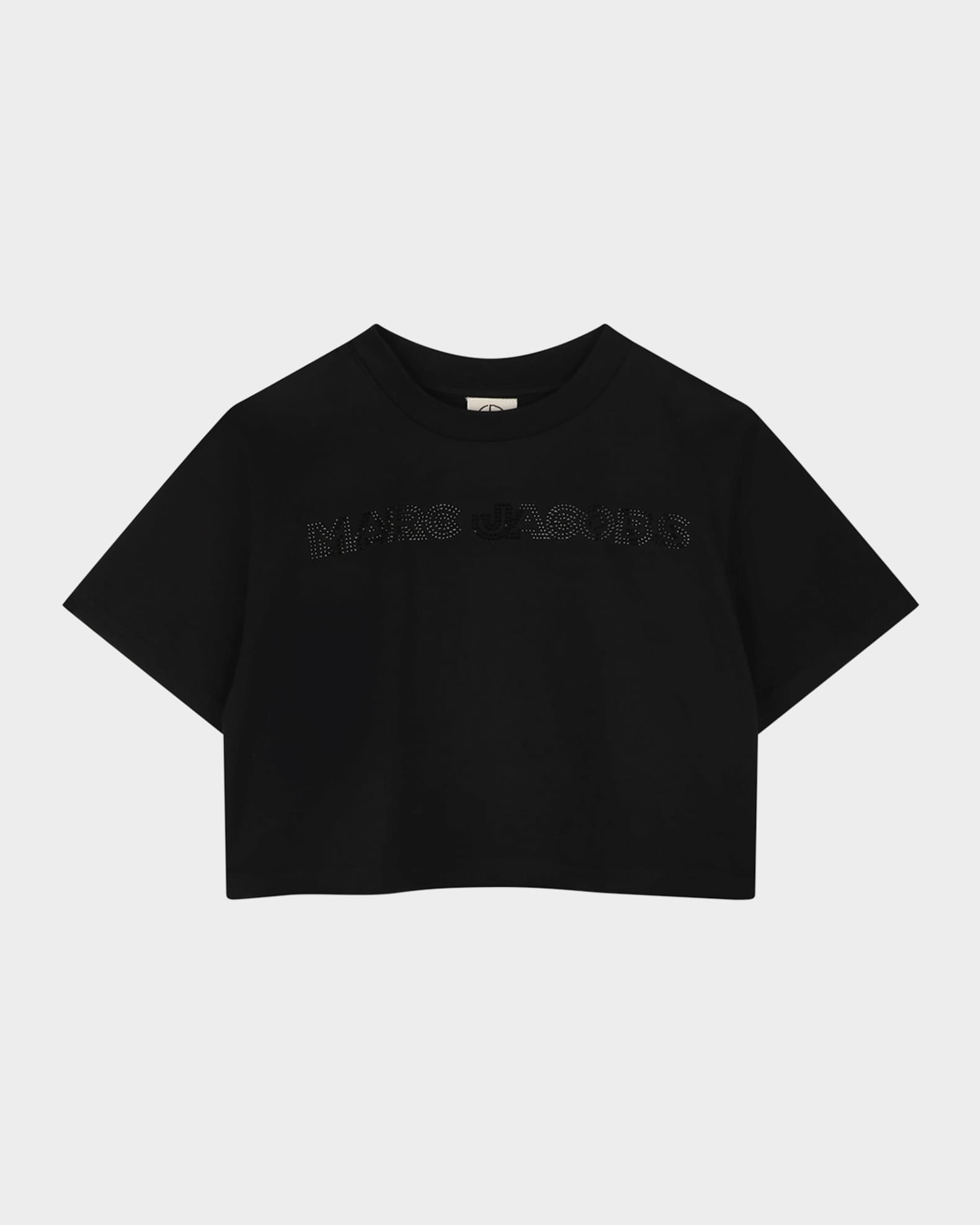 Kid's Rhinestone Logo Cotton Jersey T-Shirt 0