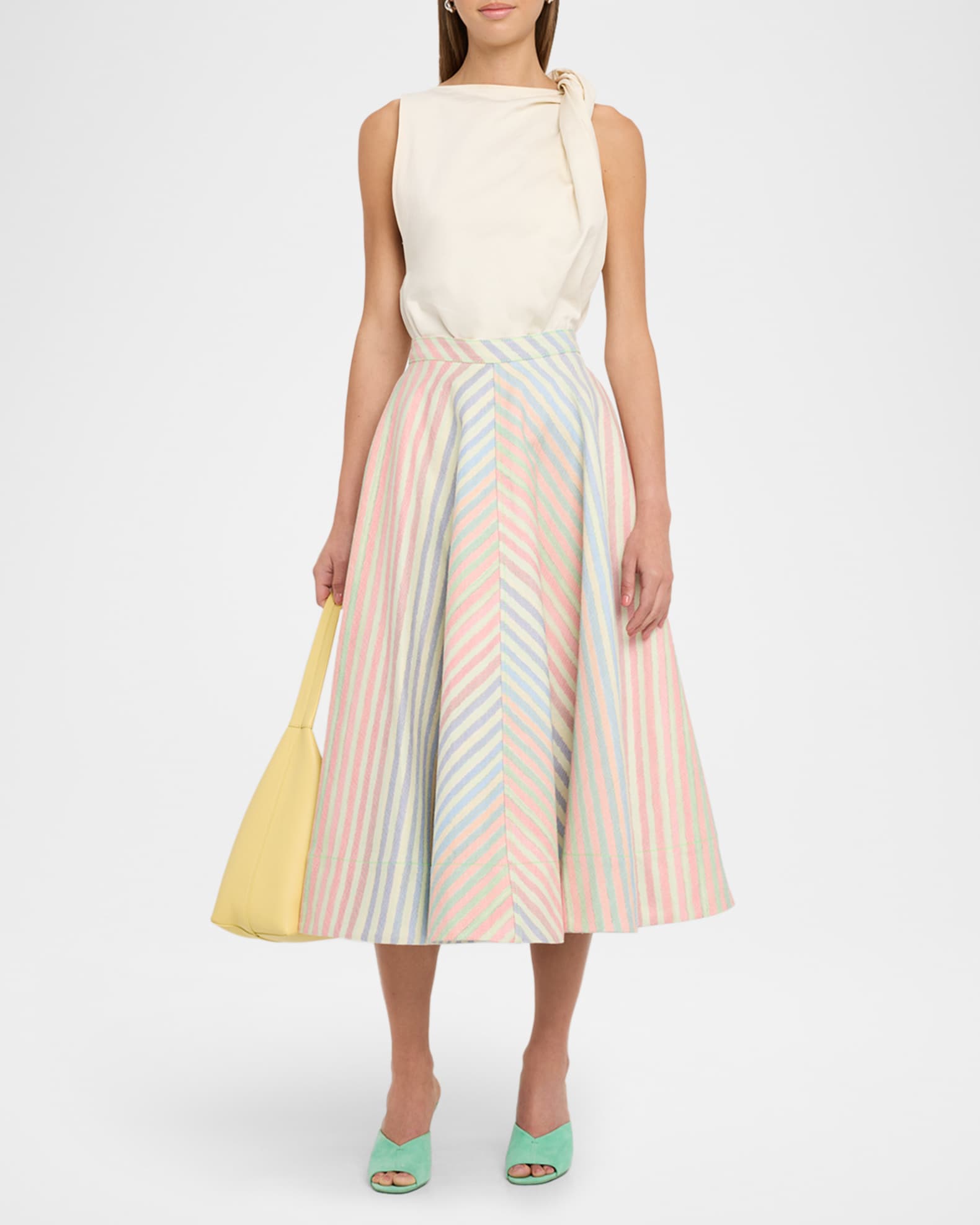 Crayon Stripe Circle Skirt  1