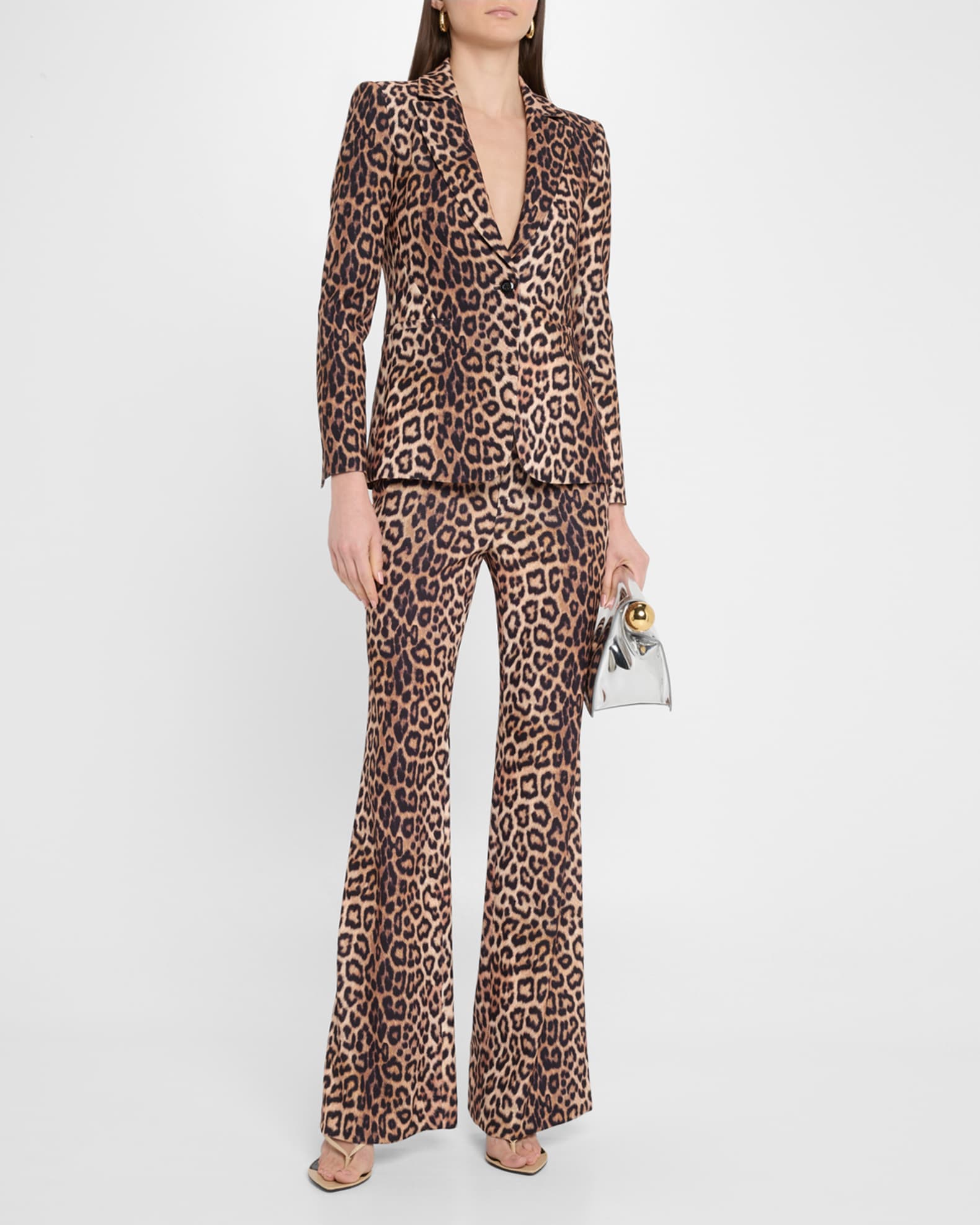 Macey Leopard Fitted Blazer 1